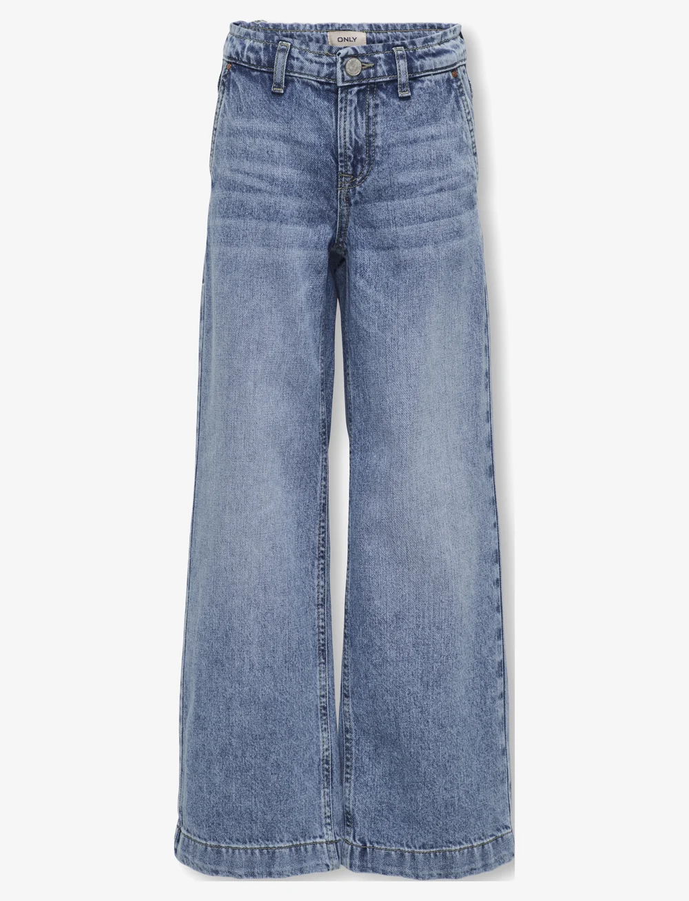 Kids Only - KOGCOMET WIDE LEG DNM MAT085 NOOS - hosen mit weitem bein - medium blue denim - 1