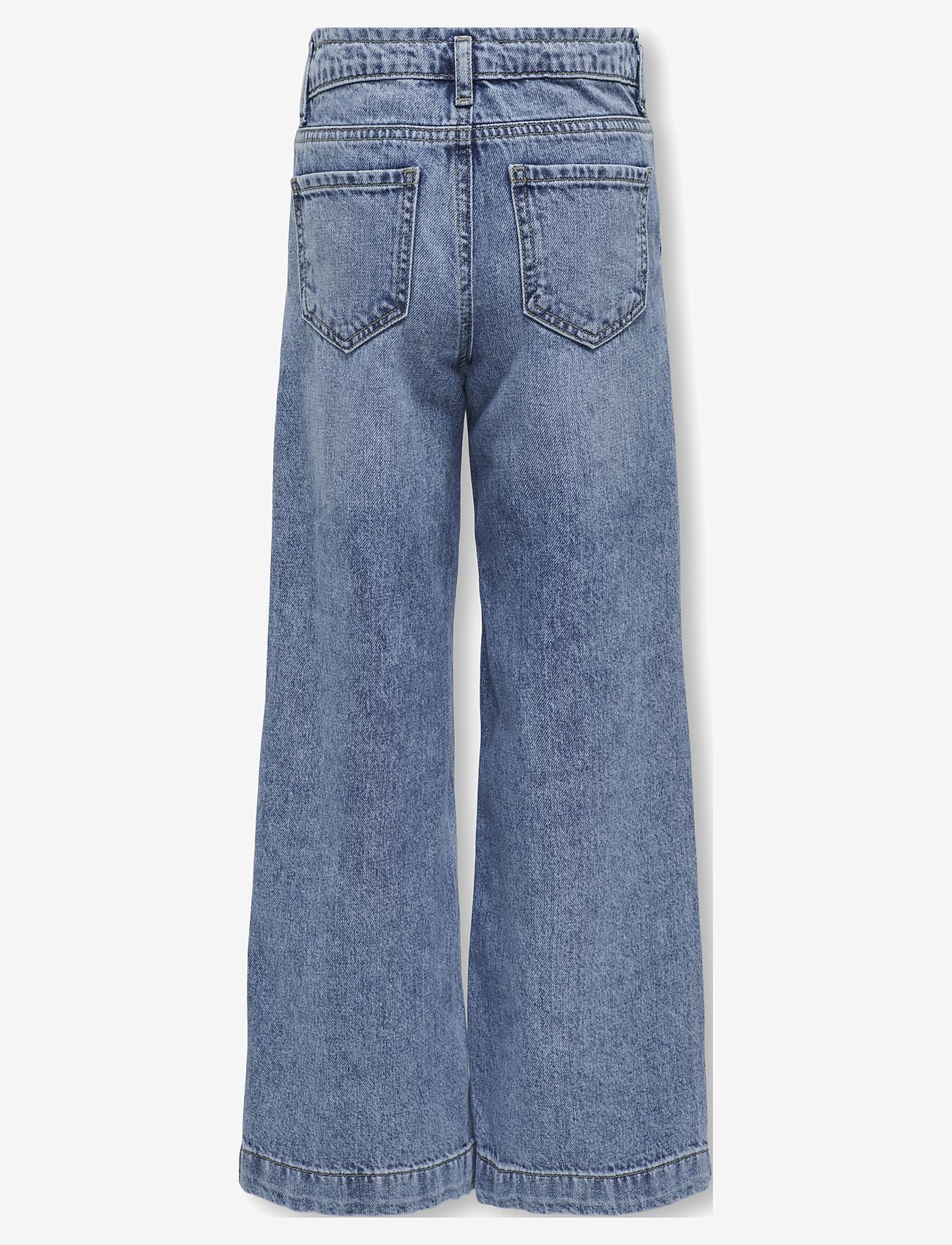 Kids Only - KOGCOMET WIDE LEG DNM MAT085 NOOS - pantalons larges - medium blue denim - 2