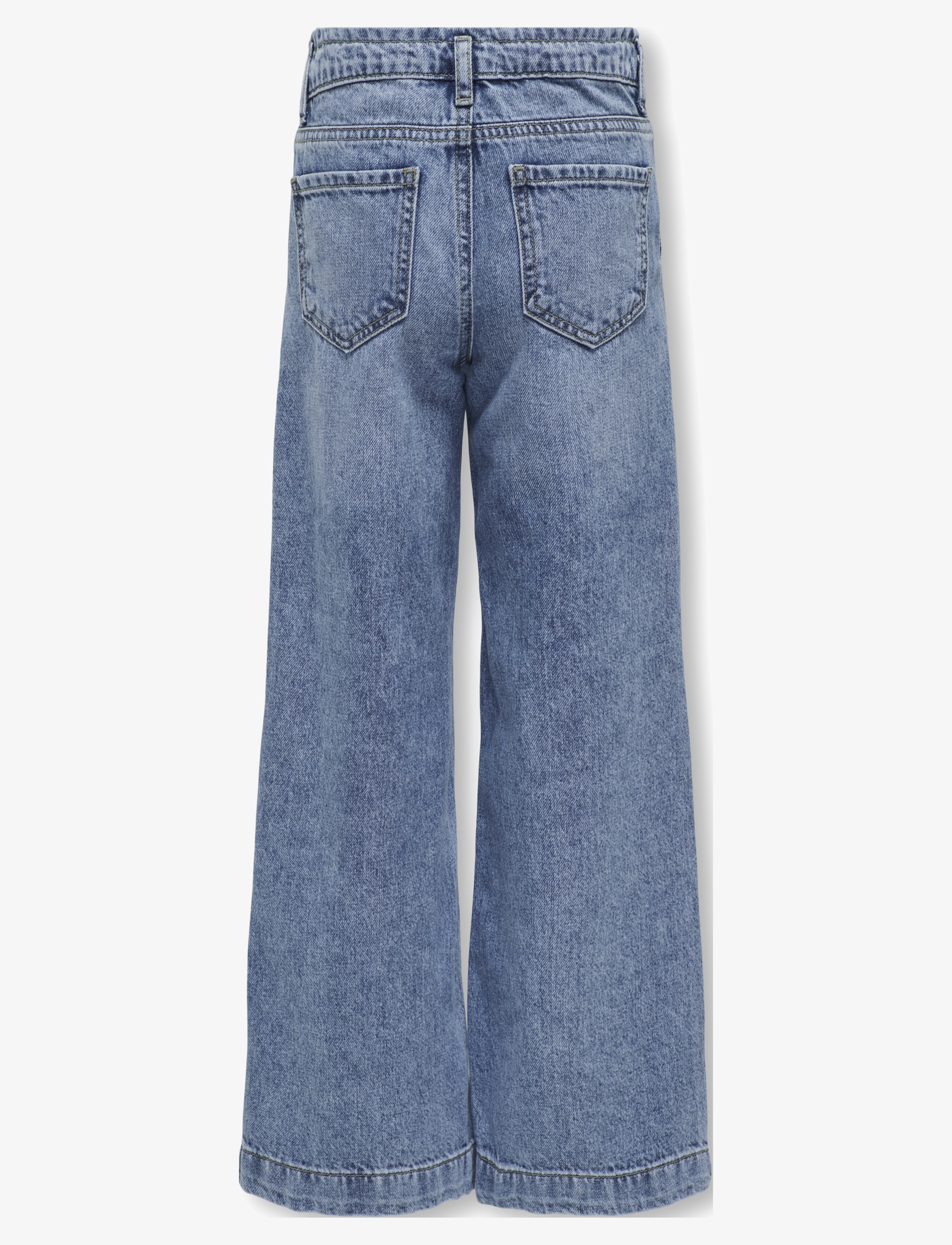 Kids Only - KOGCOMET WIDE LEG DNM MAT085 NOOS - víðar gallabuxur - medium blue denim - 2