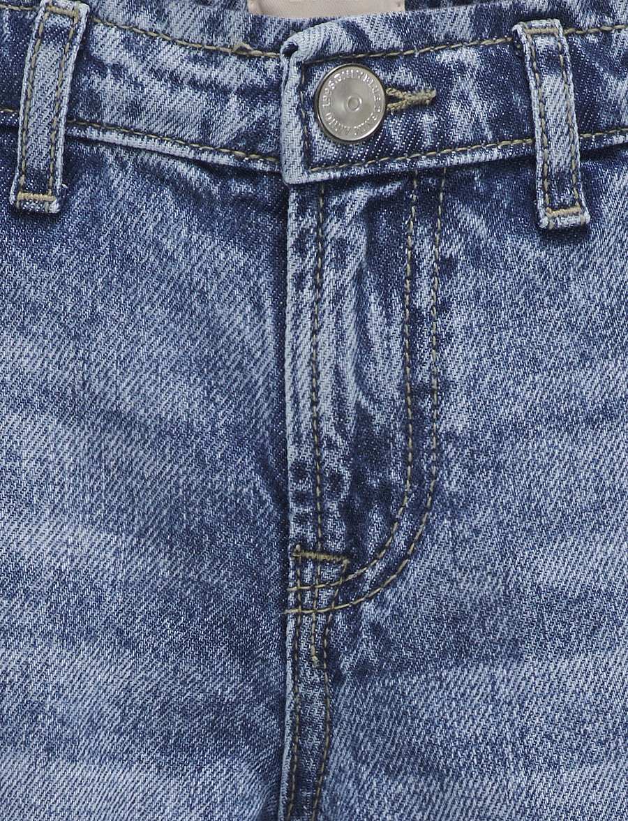 Kids Only - KOGCOMET WIDE LEG DNM MAT085 NOOS - víðar gallabuxur - medium blue denim - 3
