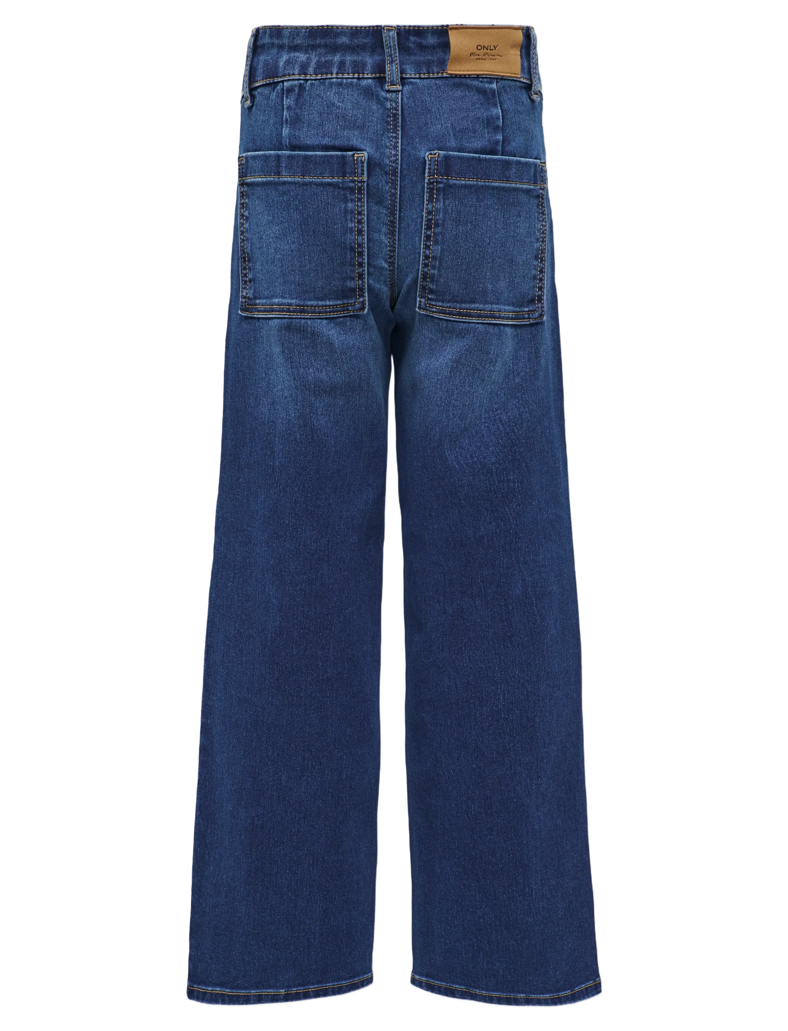 Kids Only - KOGSYLVIE CLEAN WDE LEG DNM BJ13964 NOOS - pantalons larges - dark blue denim - 2