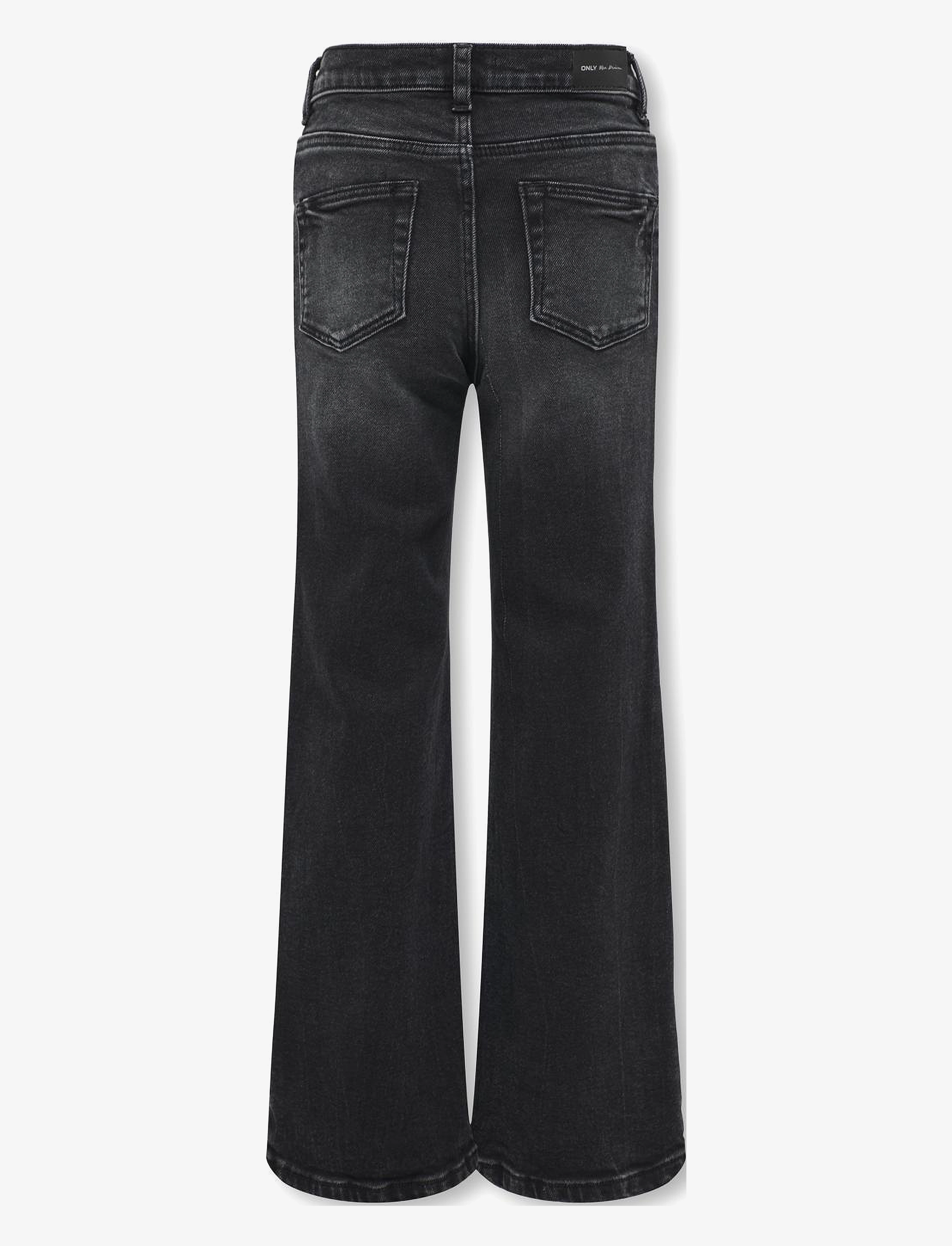 Kids Only - KOGJUICY LIFE WIDE LEG DNM DCC369 NOOS - pantalons larges - washed black - 2