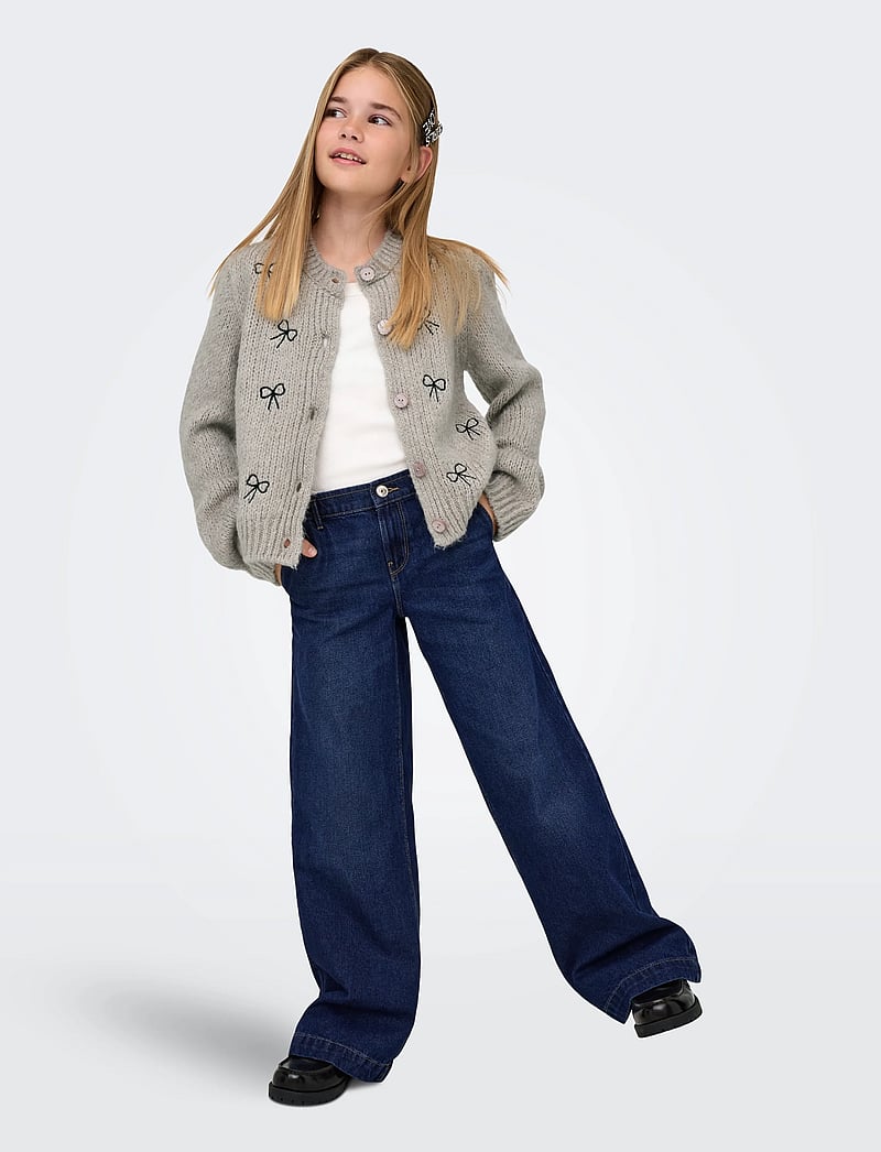 Kids Only - KOGCOMET WIDE DNM PIM NOOS - laia säärega teksad - dark blue denim - 5