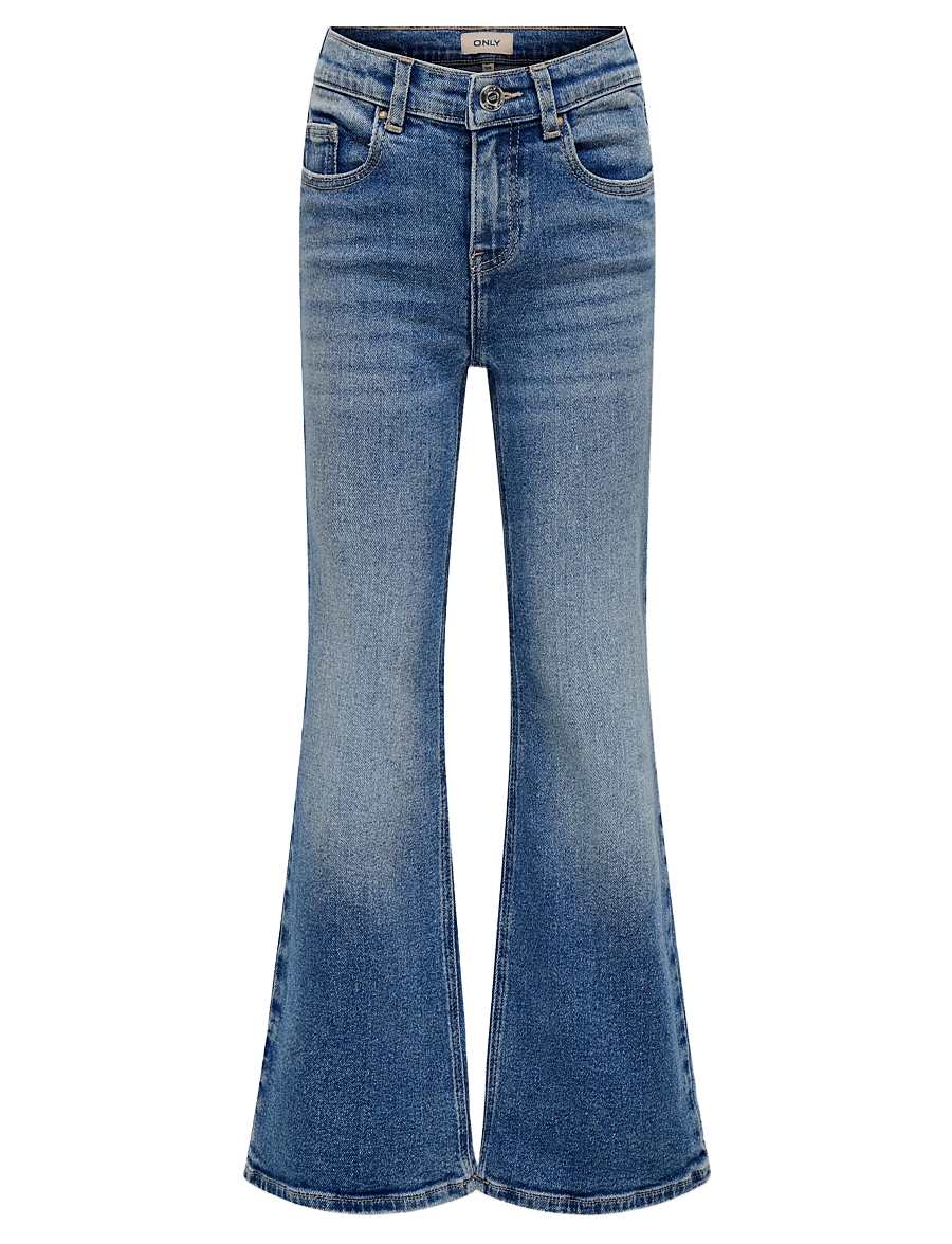 Kids Only - KOGJUICY LIFE FLARED DNM CRO557 NOOS - jeans bootcut - medium blue denim - 1