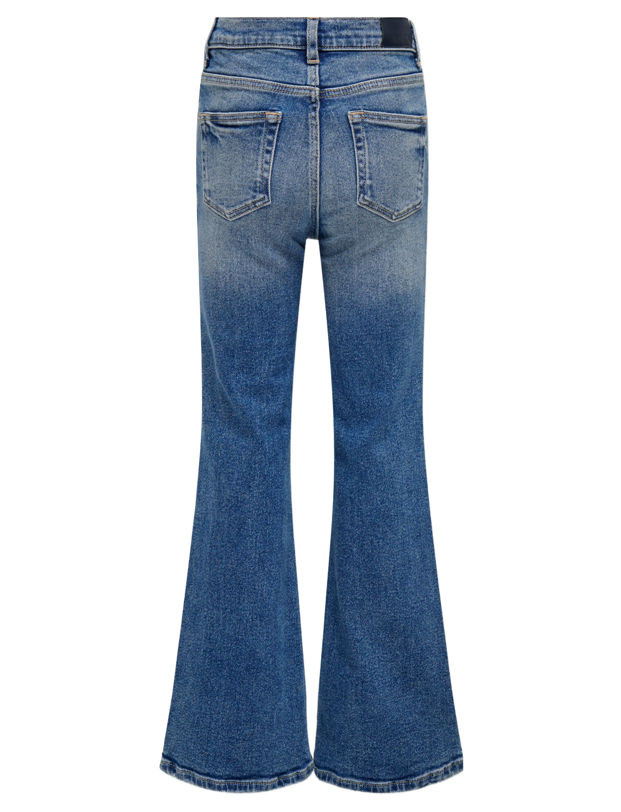 Kids Only - KOGJUICY LIFE FLARED DNM CRO557 NOOS - jeans bootcut - medium blue denim - 2