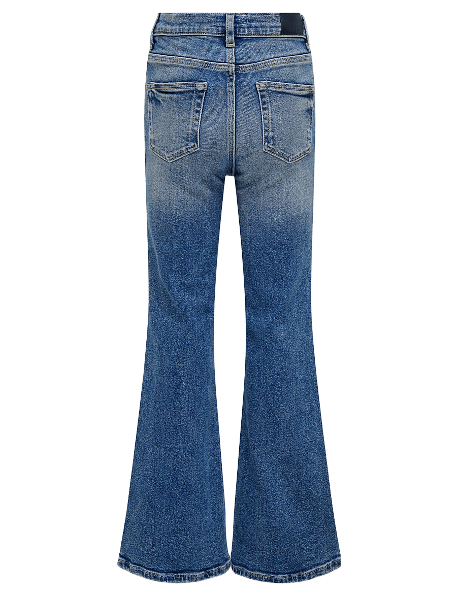 Kids Only - KOGJUICY LIFE FLARED DNM CRO557 NOOS - jeans bootcut - medium blue denim - 2