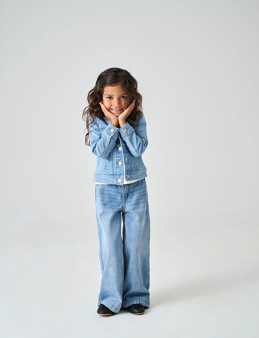 Kids Only - KMGSARA LIGHT BLUE DNM JACKET NOOS - dżinsowa - light blue denim - 0