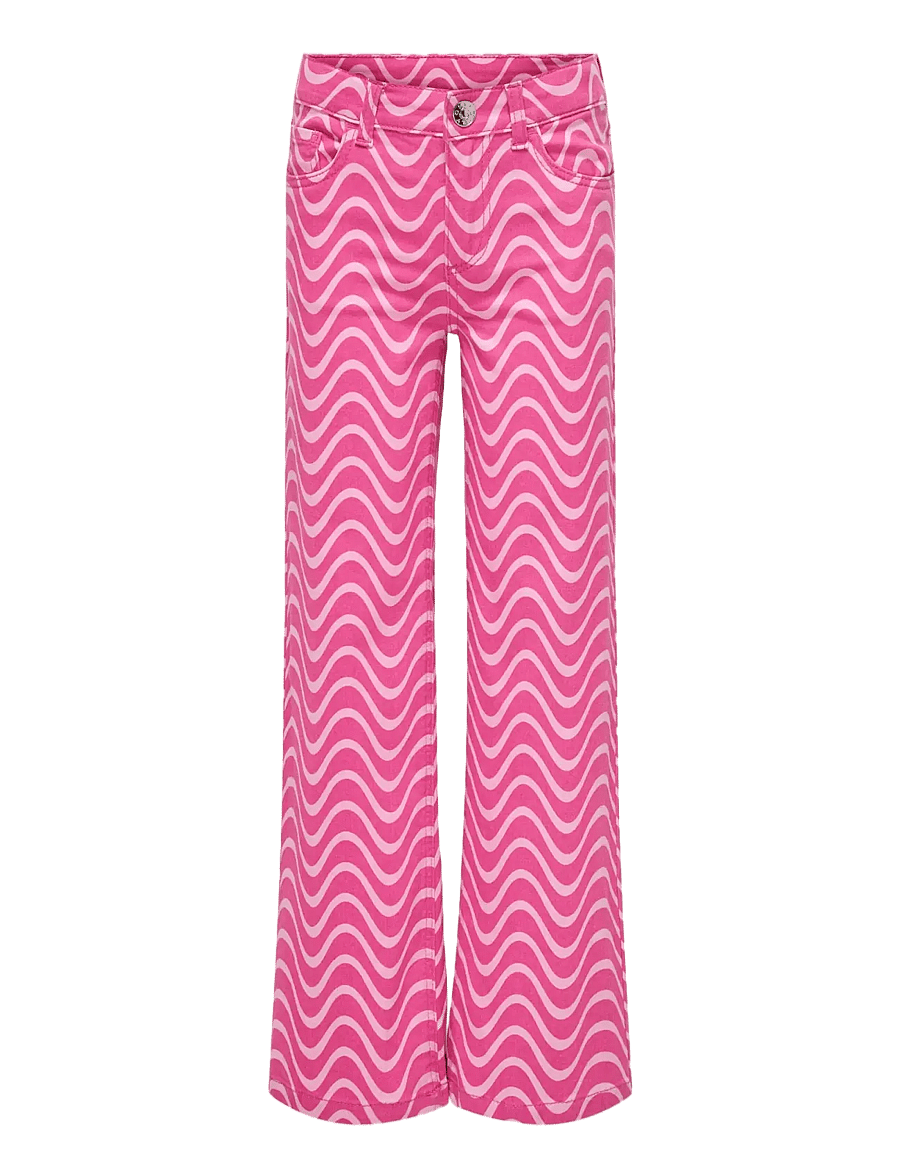 Kids Only - KOGAGNETE STRIPE DETAIL PANT PNT - bootcut jeans - raspberry rose - 0