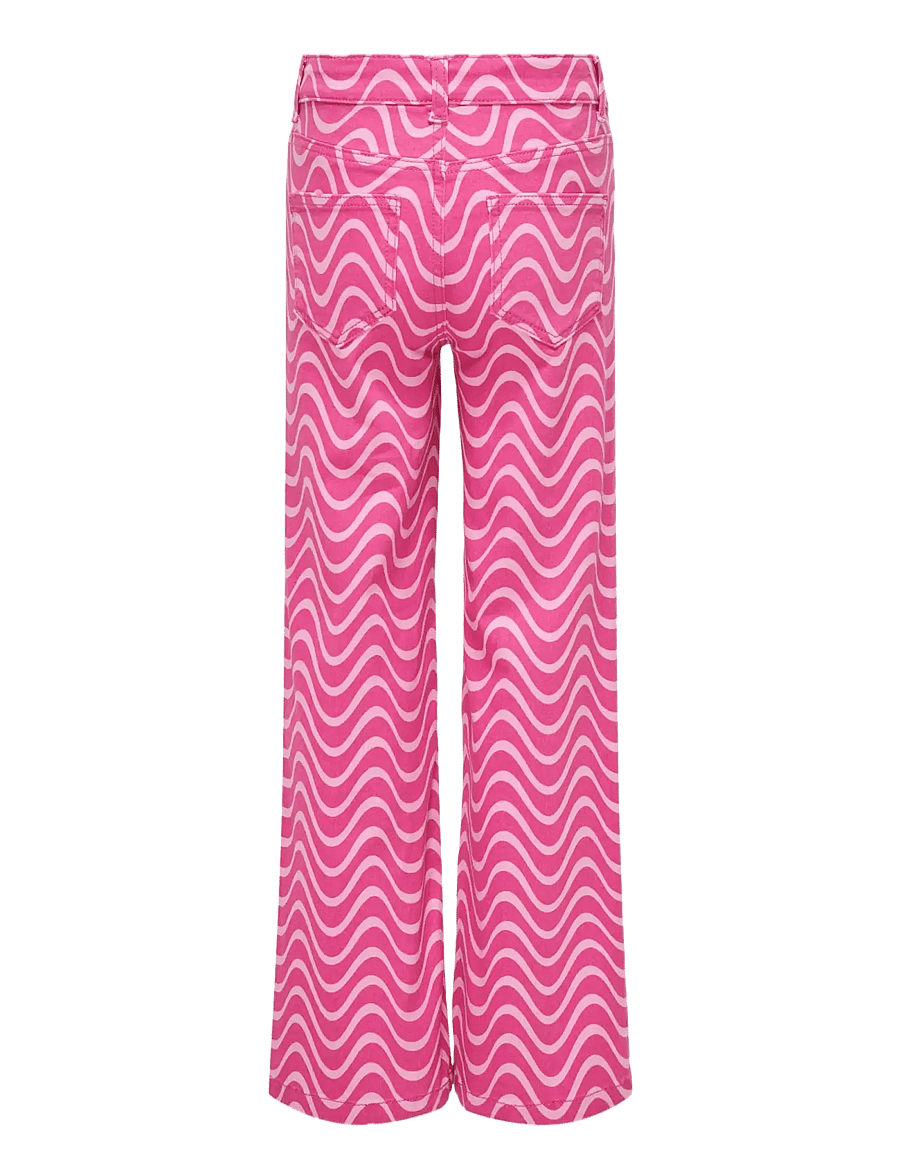 Kids Only - KOGAGNETE STRIPE DETAIL PANT PNT - bootcut jeans - raspberry rose - 1
