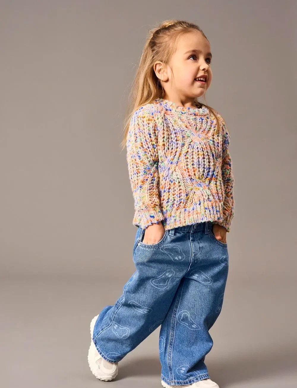 Kids Only - KMGLUCA LS O-NECK KNT - pullover - rose smoke - 2