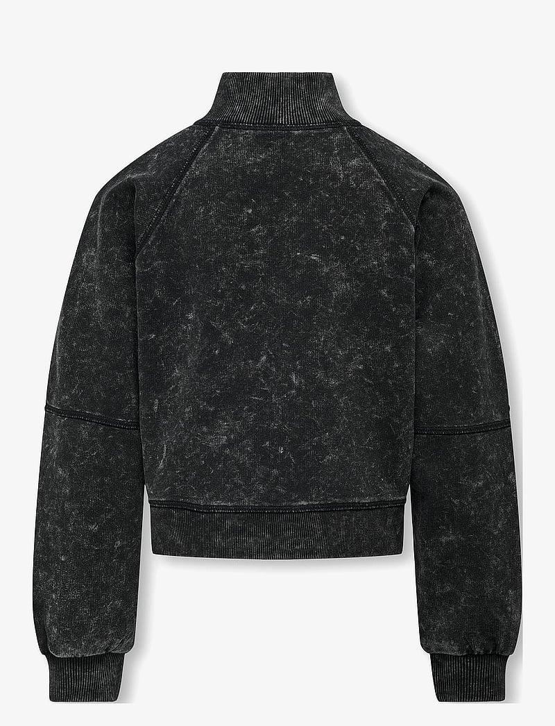 Kids Only - KOGDONNA L/S HALF ZIP WASHED UB SWT - sweatshirts - black - 2