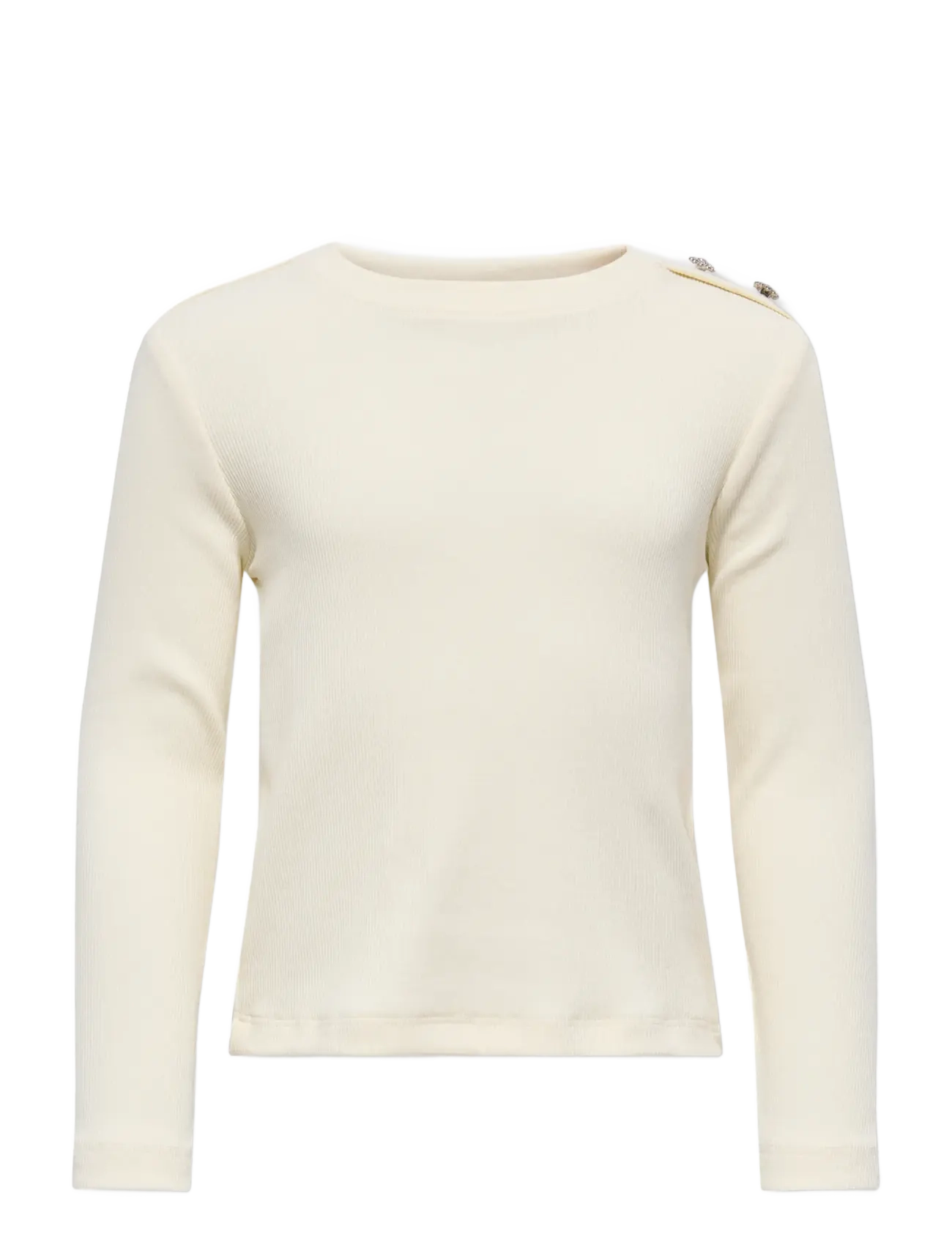 Kids Only KMGCHECKIE LIFE L/S TOP BOX JRS - Baby 44-92 - ANTIQUE WHITE / cream