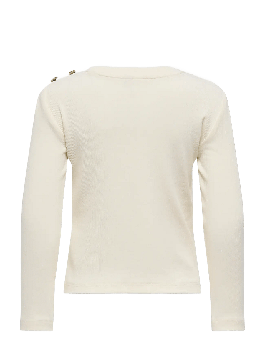 Kids Only - KMGCHECKIE LIFE L/S TOP BOX JRS - antique white - 2