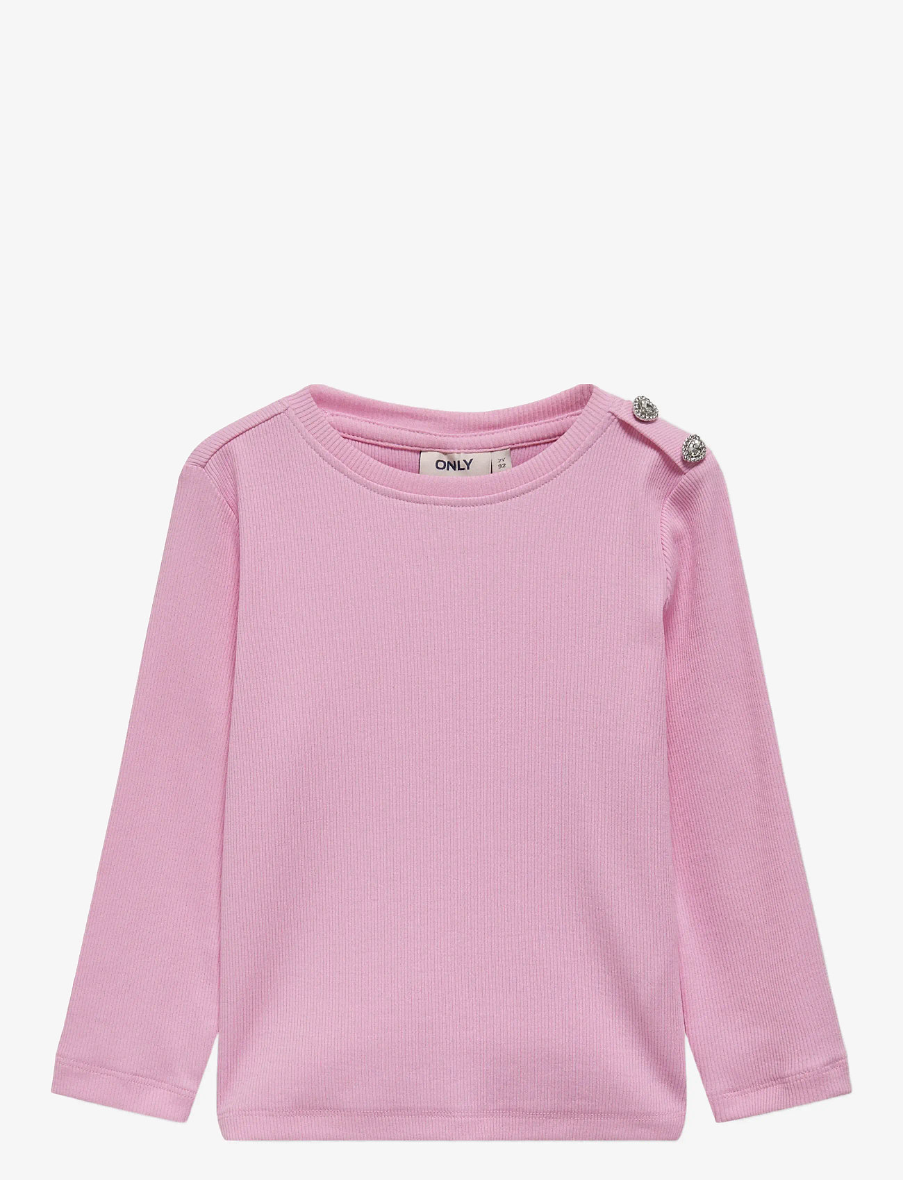 Kids Only - KMGCHECKIE LIFE L/S TOP BOX JRS - långärmade t-shirts - bonbon - 1