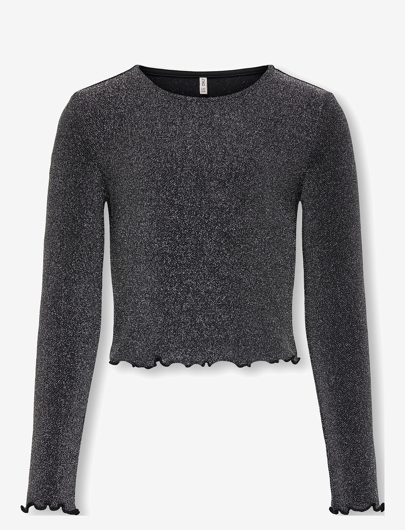 Kids Only - KOGQUEEN L/S GLITTER TOP BF JRS - black - 0