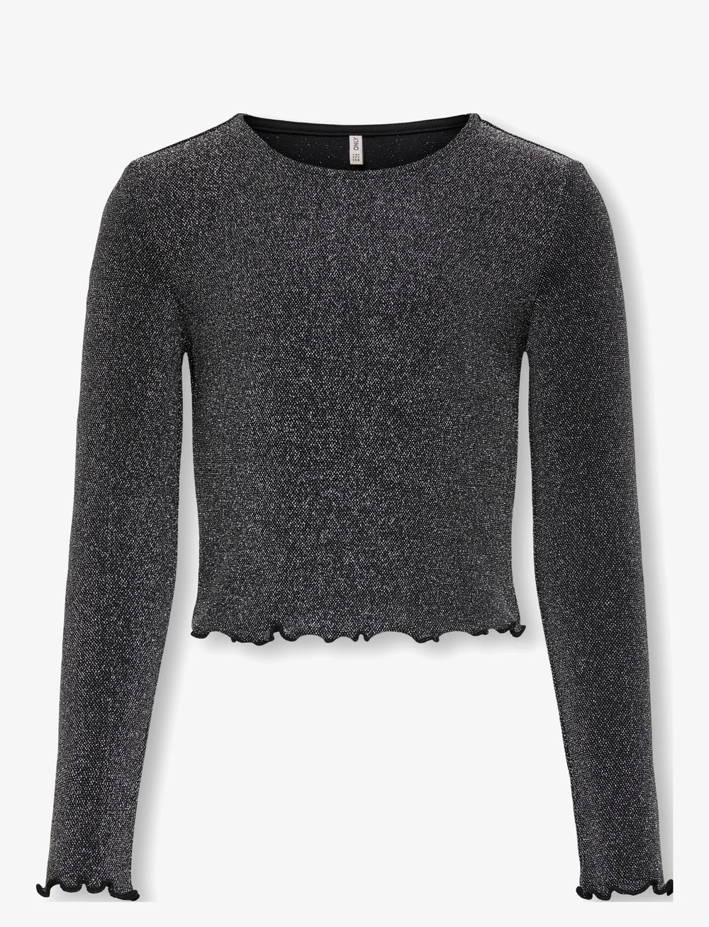 Kids Only - KOGQUEEN L/S GLITTER TOP BF JRS - langärmelig - black - 0