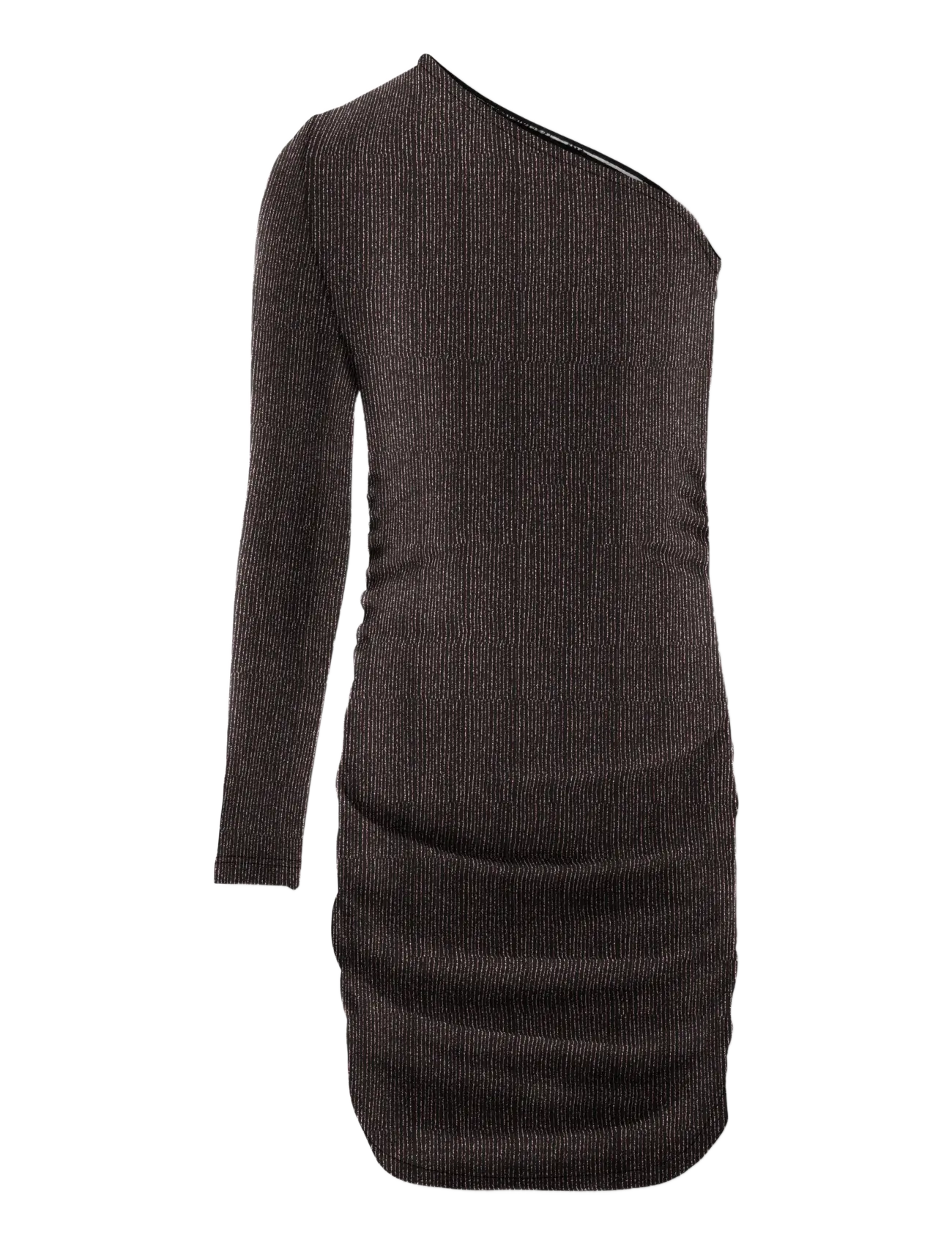 Kids Only KOGQUEEN ONESHOULD GLITTER DRESS BF JRS - Kjoler & Nederdele - BLACK / brown
