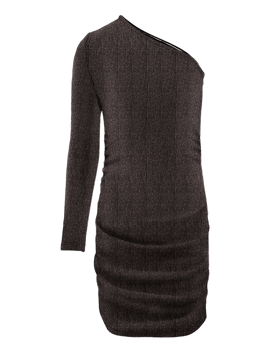 Kids Only - KOGQUEEN ONESHOULD GLITTER DRESS BF JRS - festkjoler - black - 1