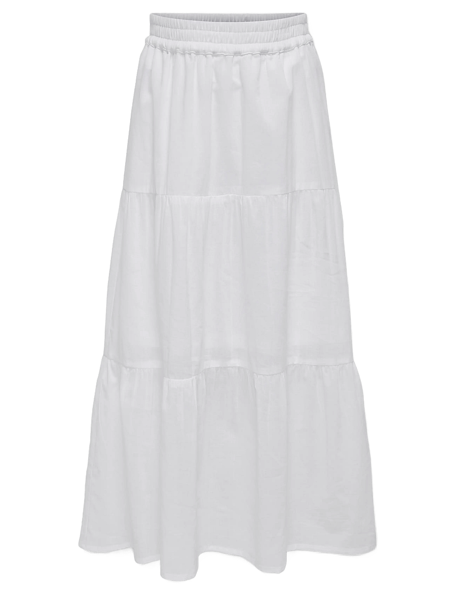Kids Only - KOGMALENE LONG SKIRT WVN - maxi skirt - cloud dancer - 0