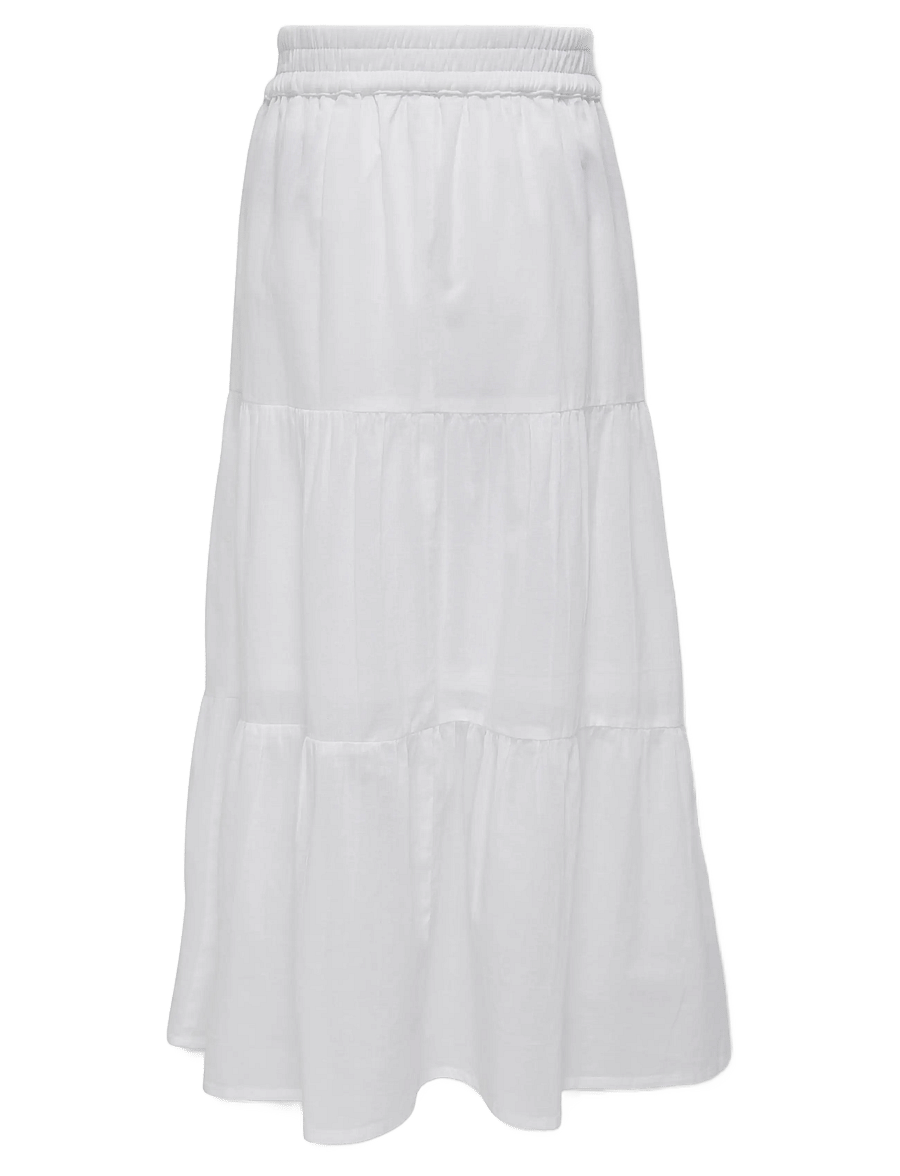 Kids Only - KOGMALENE LONG SKIRT WVN - maxi skirt - cloud dancer - 1