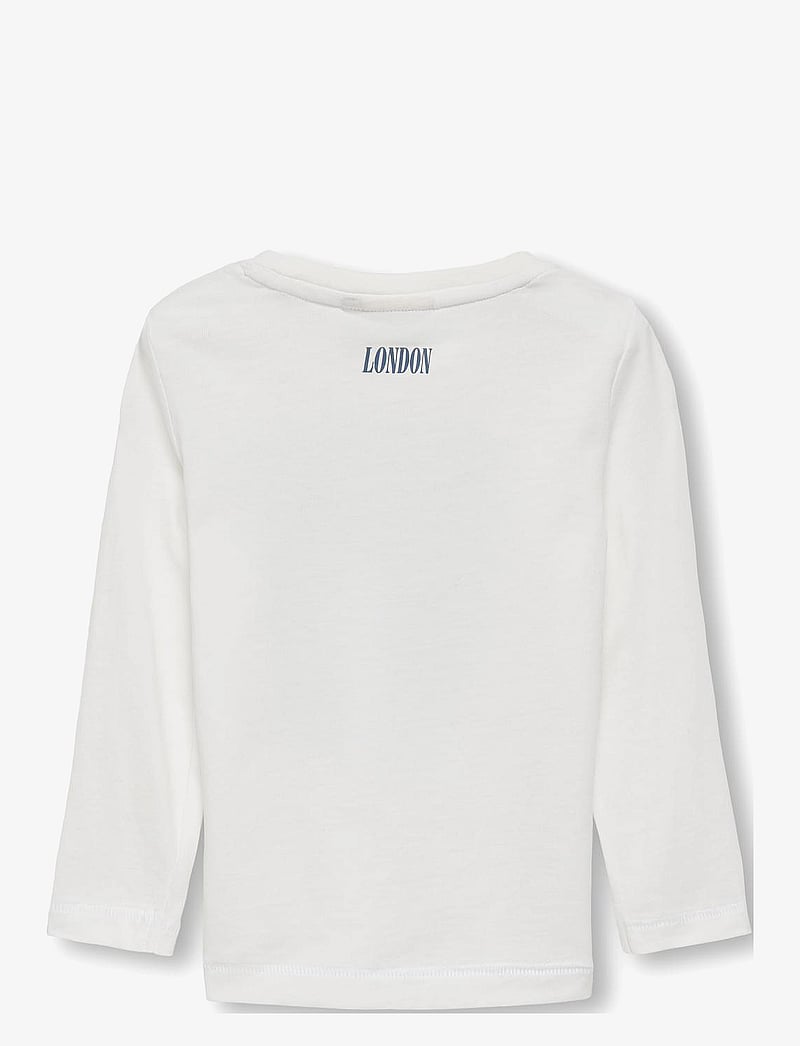 Kids Only - KMGCELINA LIFE REG L/S CITY TOP BOX JRS - långärmade t-shirts - cloud dancer - 2