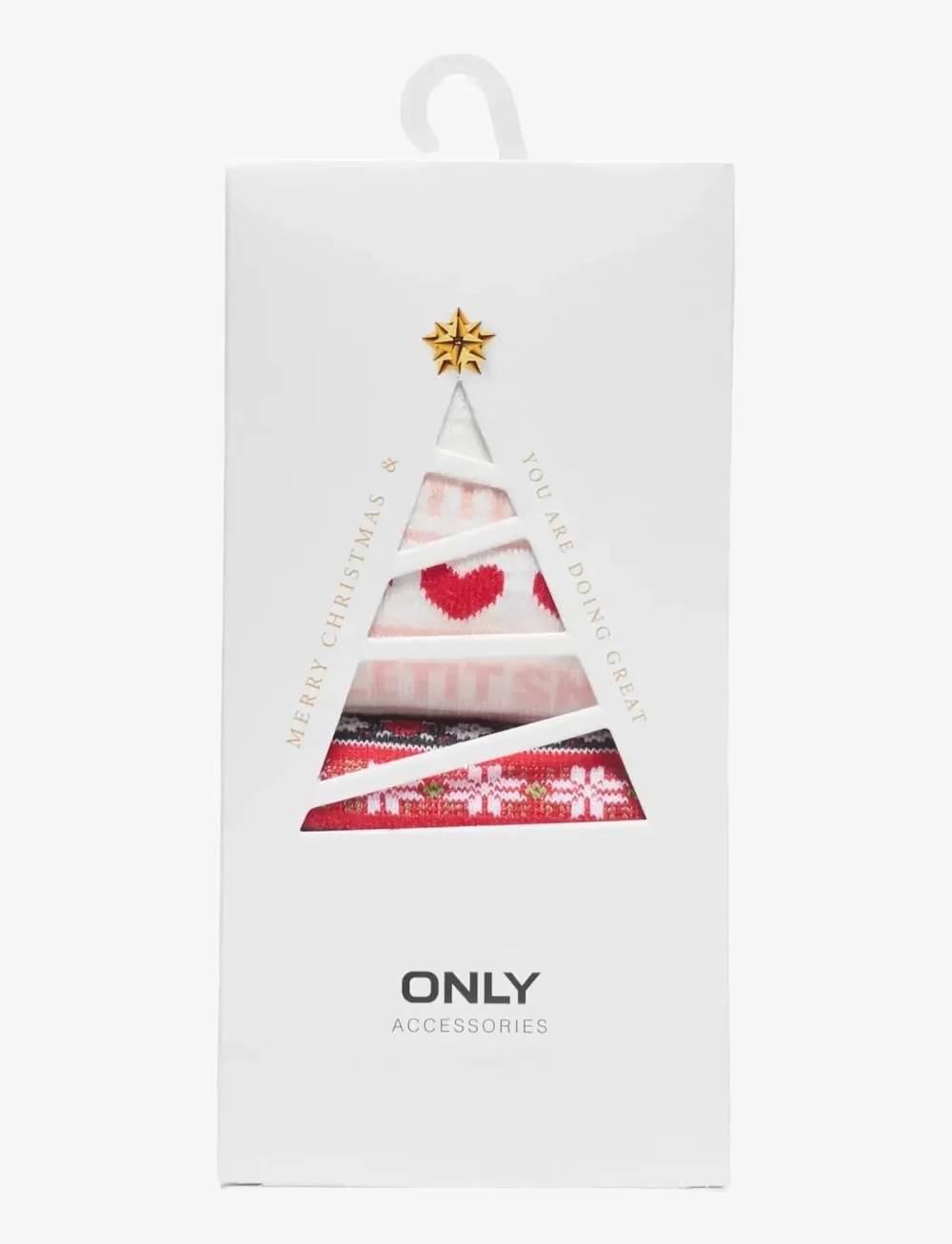 Kids Only - KOGCHRISTMAS 2-PACK SOCK BOX ACC - strumpor - cloud dancer - 1