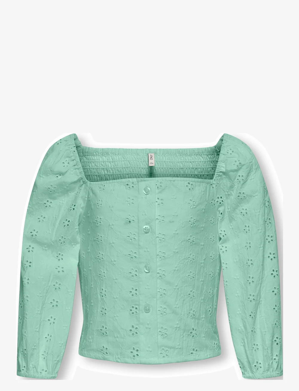 Kids Only - KOGPILEA 3/4 EMB ANGLAISE SHIRT WVN - chemisiers & tuniques - birds egg green - 0