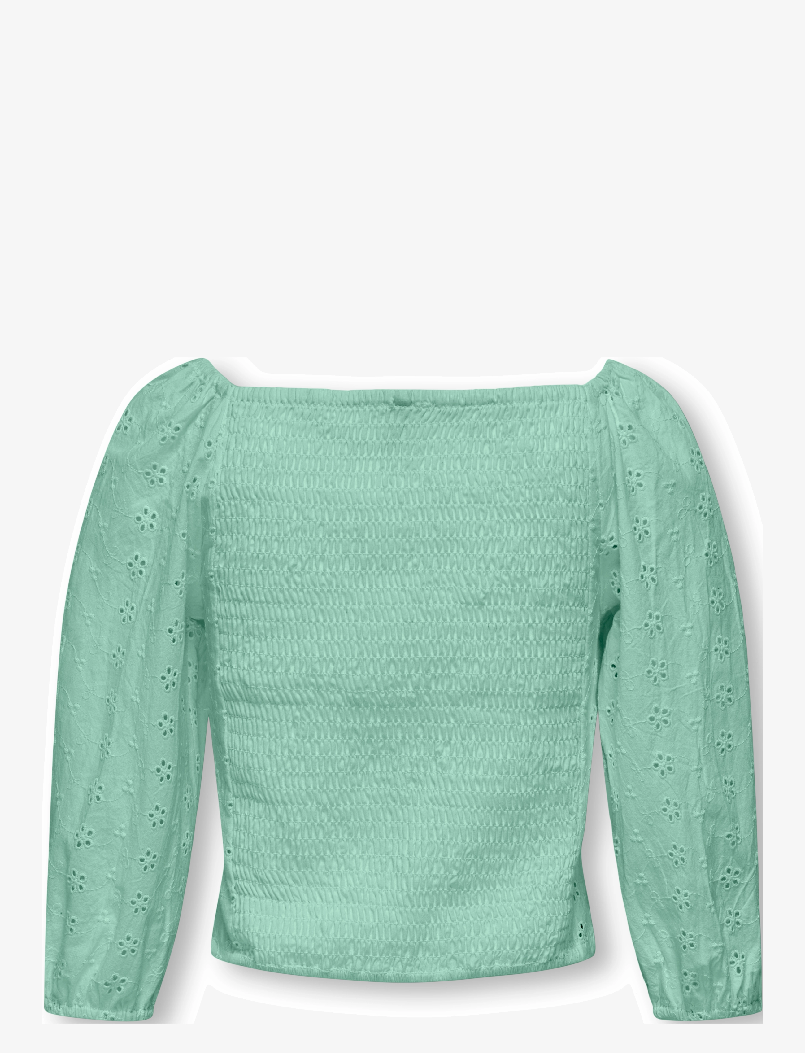 Kids Only - KOGPILEA 3/4 EMB ANGLAISE SHIRT WVN - blusen & tuniken - birds egg green - 1