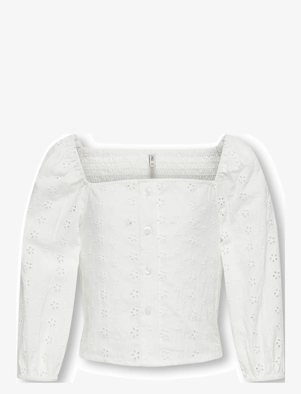 Kids Only - KOGPILEA 3/4 EMB ANGLAISE SHIRT WVN - blusar & tunikor - cloud dancer - 1