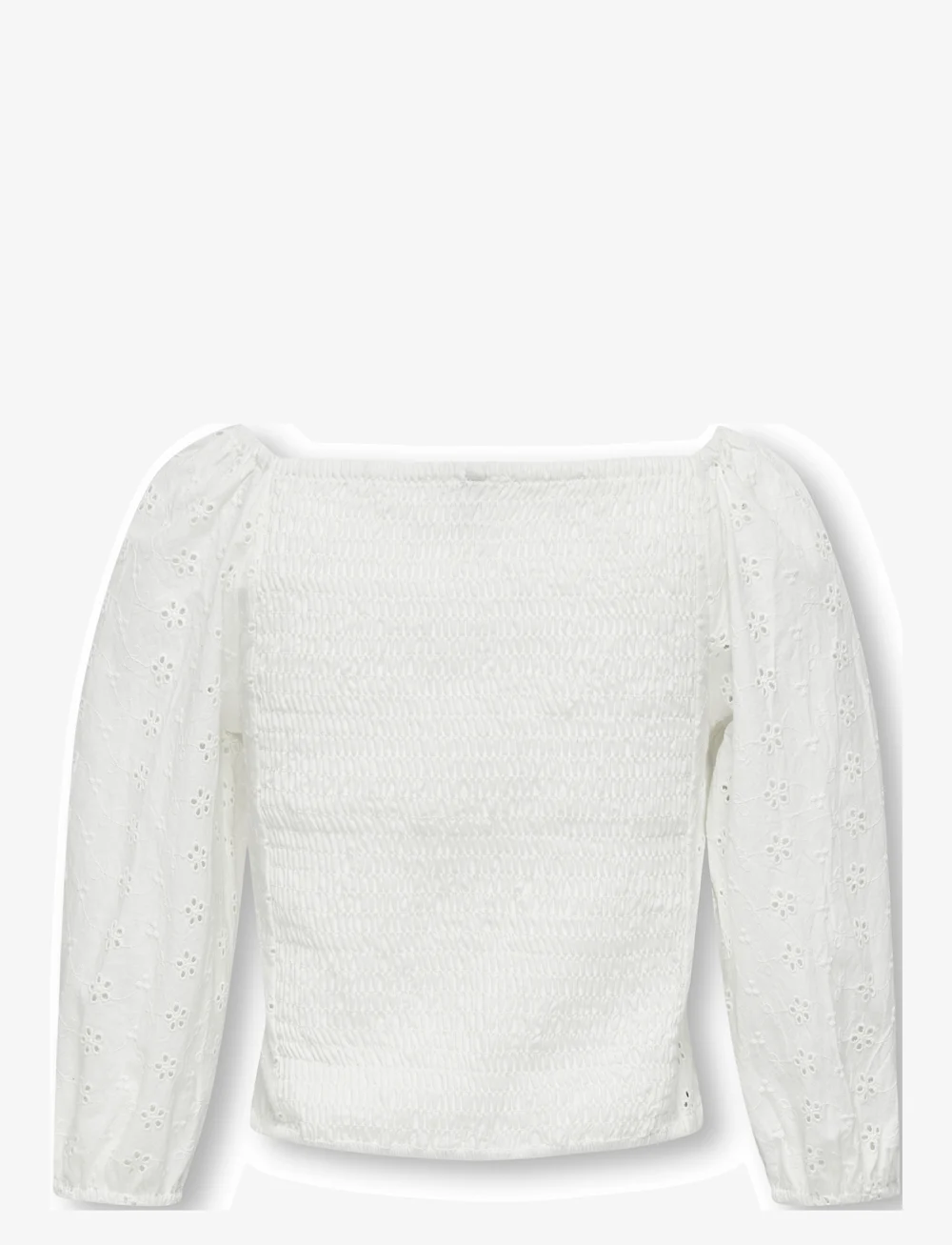 Kids Only - KOGPILEA 3/4 EMB ANGLAISE SHIRT WVN - blusar & tunikor - cloud dancer - 2