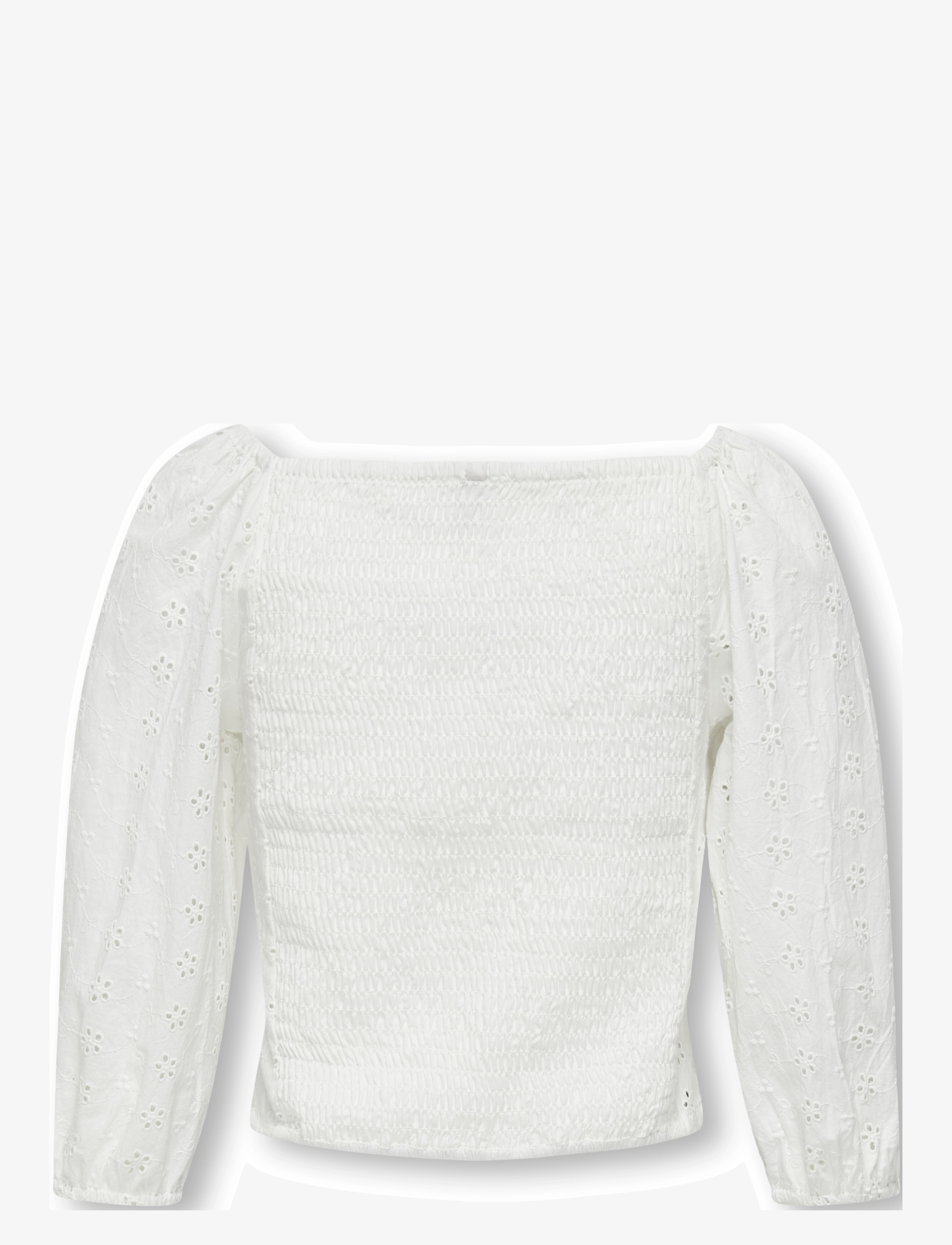 Kids Only - KOGPILEA 3/4 EMB ANGLAISE SHIRT WVN - blusen & tuniken - cloud dancer - 2
