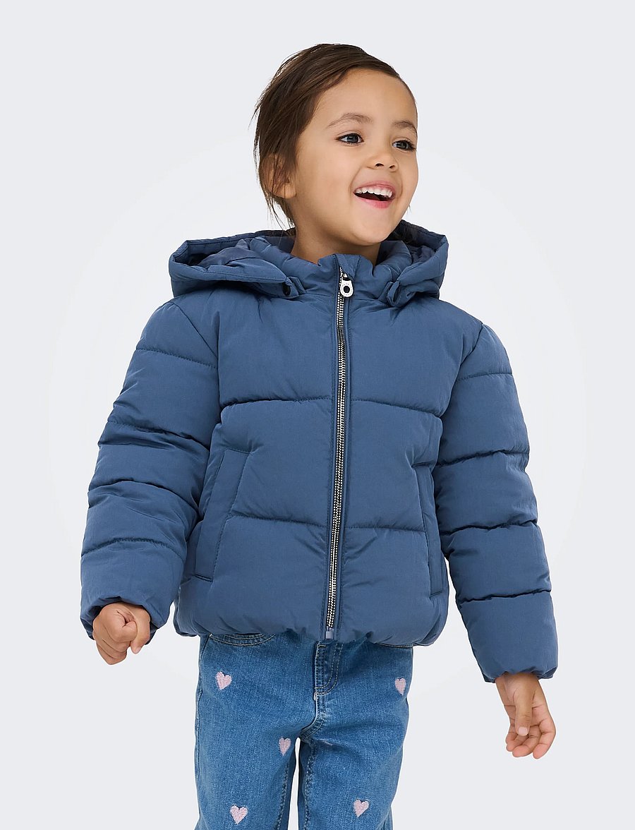 Kids Only - KMGDOLLY LIFE SHORT PUF JACKET OTW NOOS - talvejoped - vintage indigo - 0