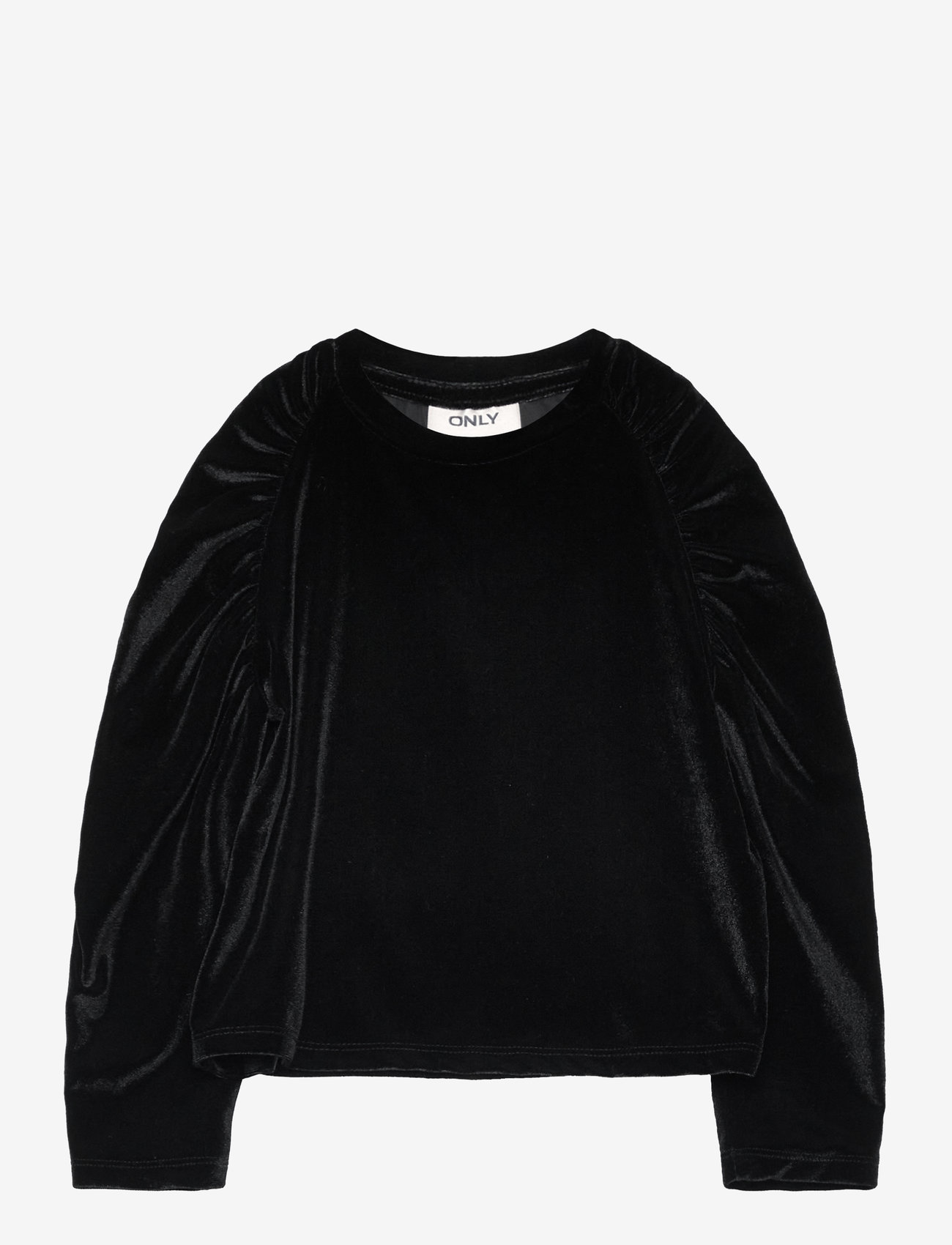 Kids Only - KOGSILLE L/S VELVET DETAIL TOP JRS - langärmelig - black - 0