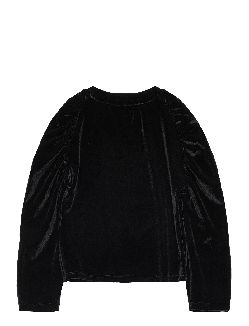 Kids Only - KOGSILLE L/S VELVET DETAIL TOP JRS - langärmelig - black - 1