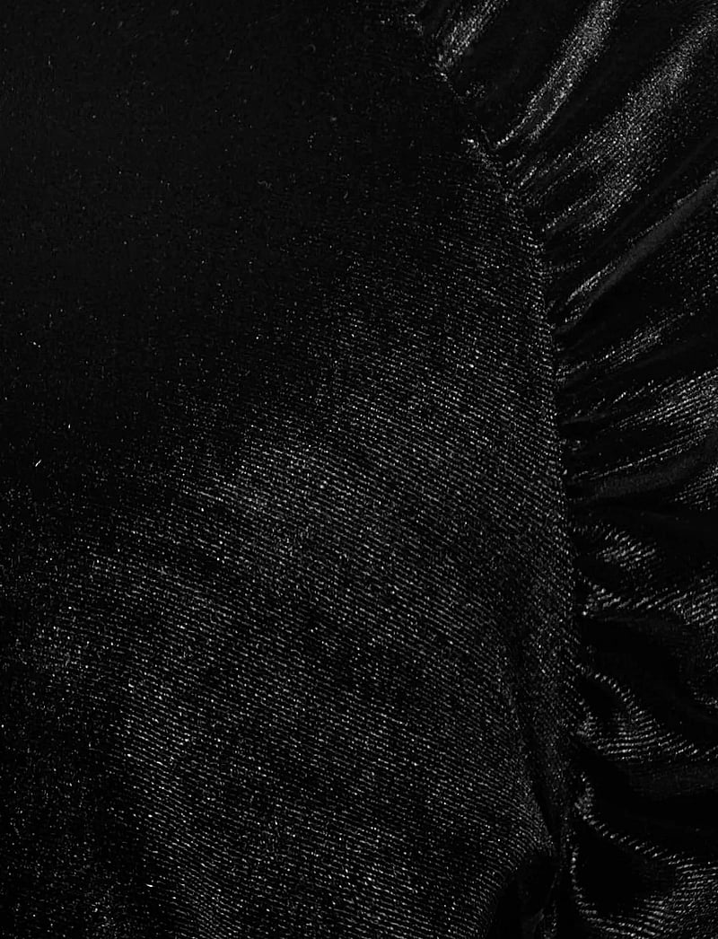 Kids Only - KOGSILLE L/S VELVET DETAIL TOP JRS - langärmelig - black - 2