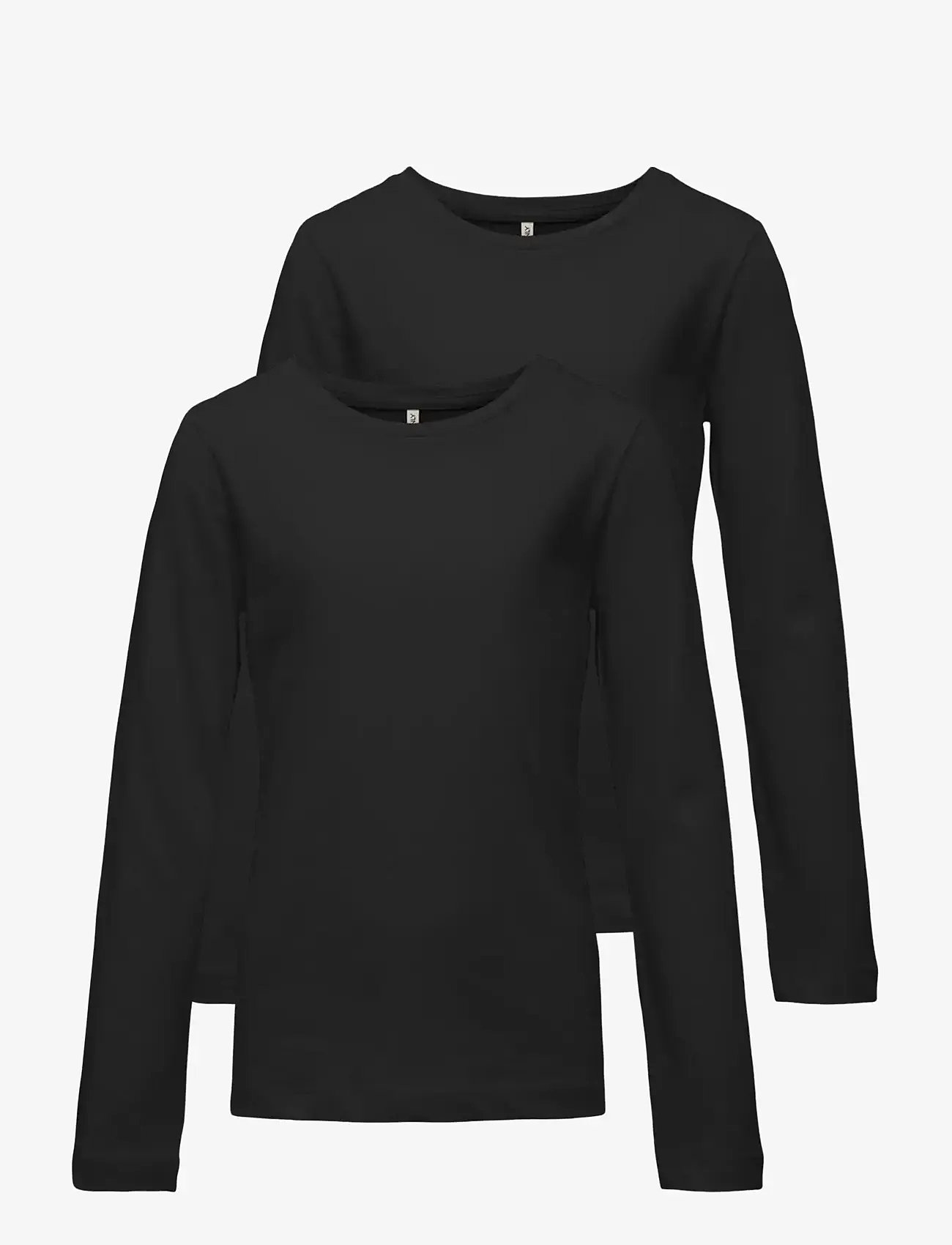 Kids Only - KOGNEW ONLY LIFE L/S TEE JRS 2-PACK - black - 0