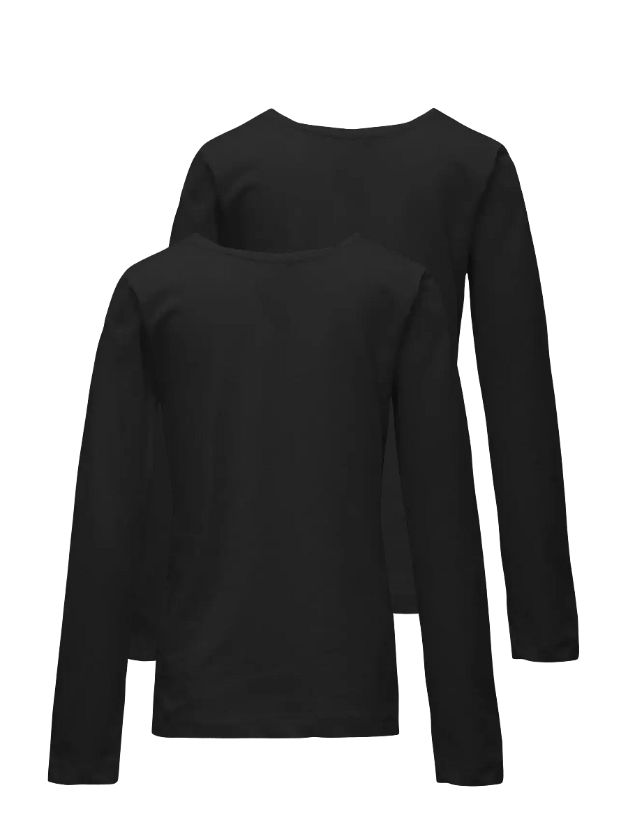 Kids Only - KOGNEW ONLY LIFE L/S TEE JRS 2-PACK - black - 1