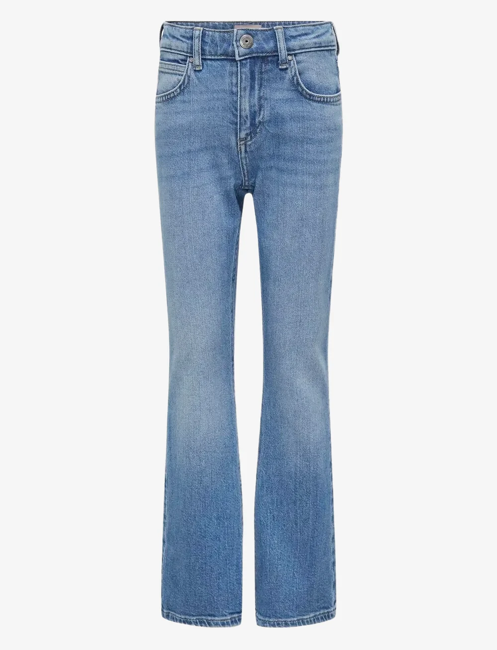 Kids Only - KOGEVERLY LIFE MW BOOTC MINI DNM CROBOX - bootcut jeans - light blue denim - 0