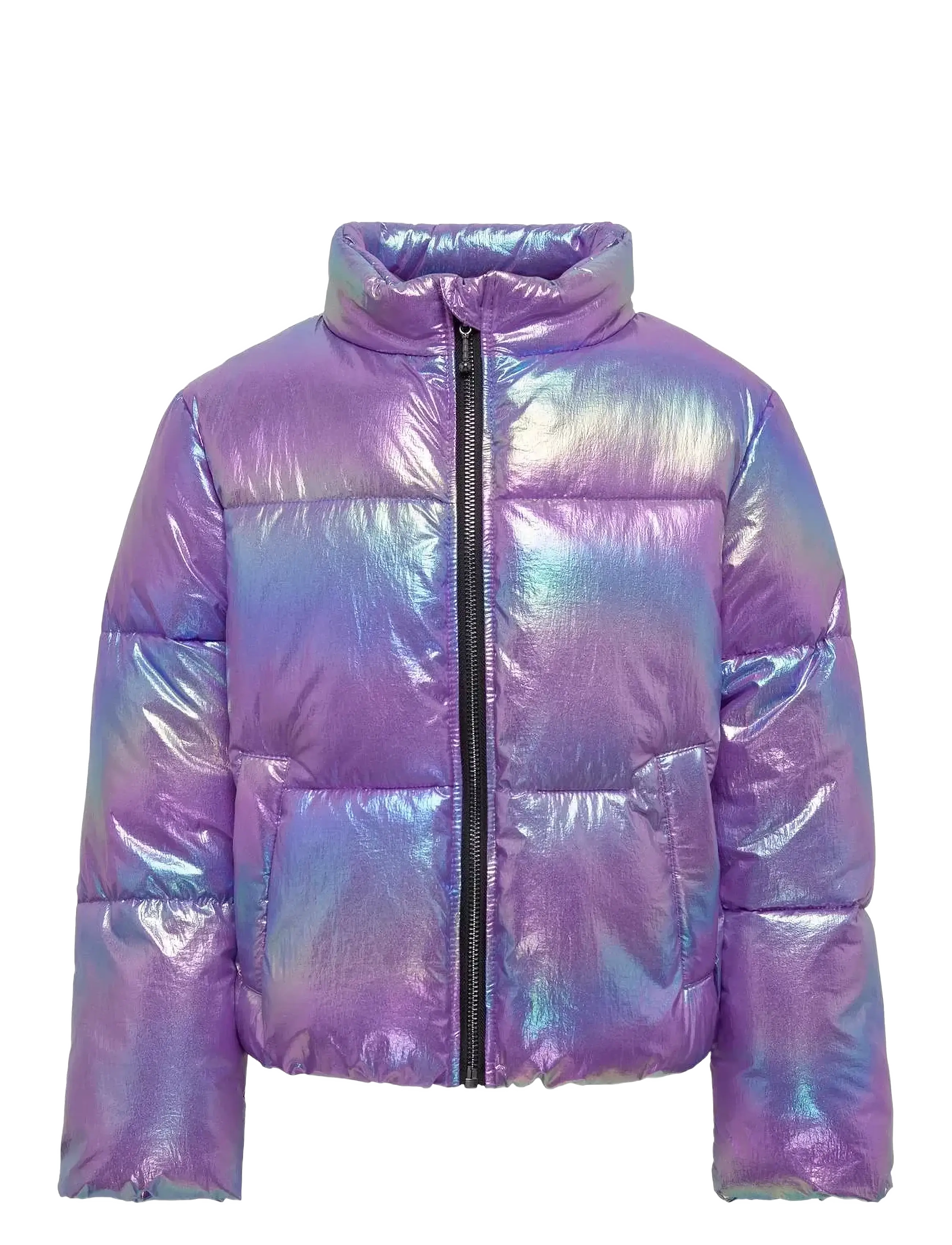 Kids Only KOGCELINE METALLIC SHORT PUFFER CS OTW - Ytterkläder - PURPLE OPULENCE / purple