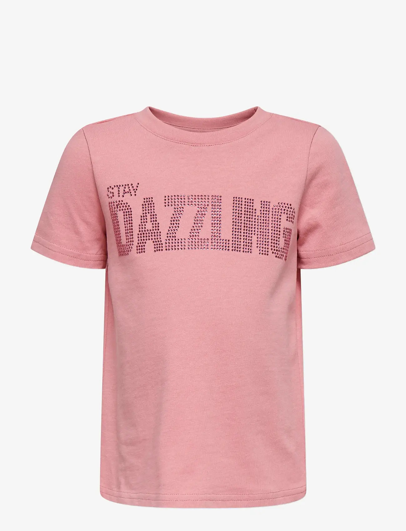 Kids Only - KMGRIRI LIFE S/S STONES TOP BOX JRS - kortærmede t-shirts - rose elegance - 0