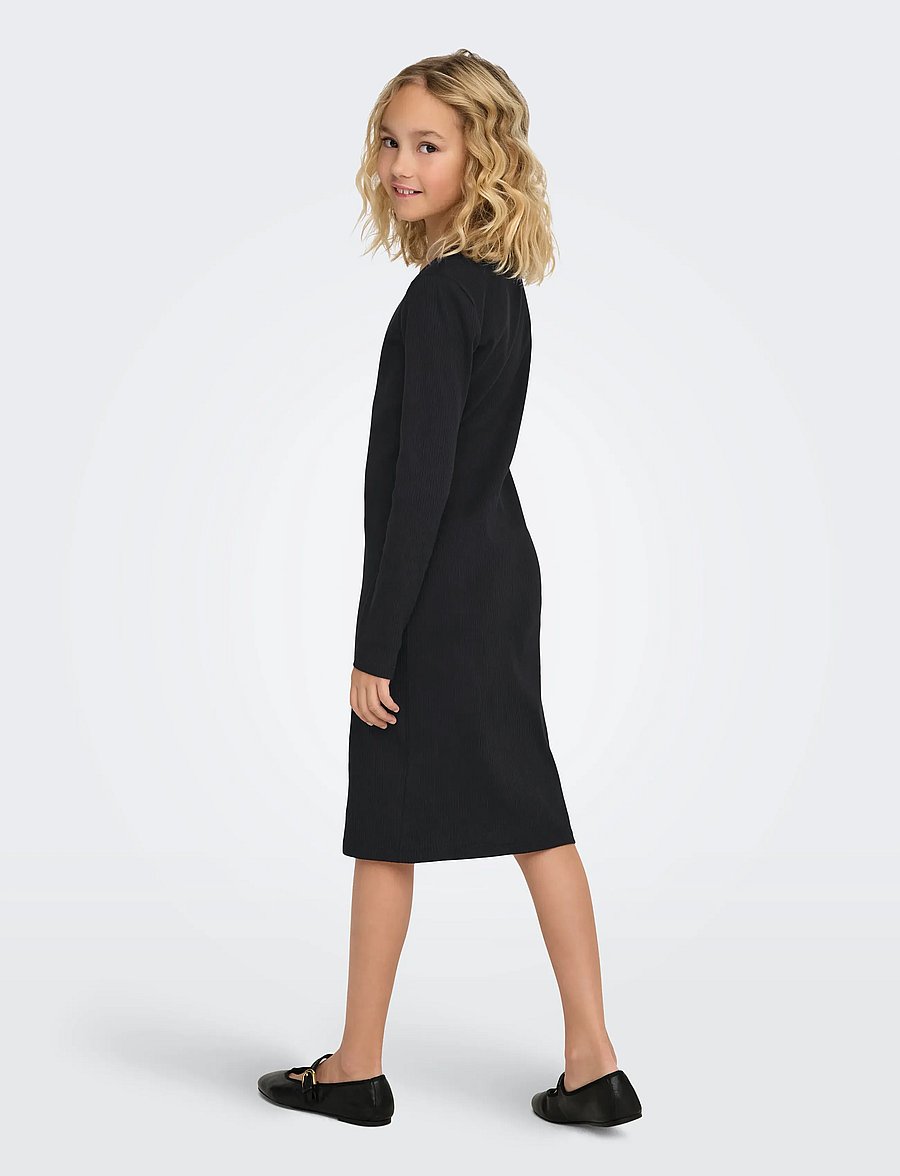 Kids Only - KOGBELFAST LIFE L/S MIDI DRESS JRS NOOS - langærmede hverdagskjoler - black - 3