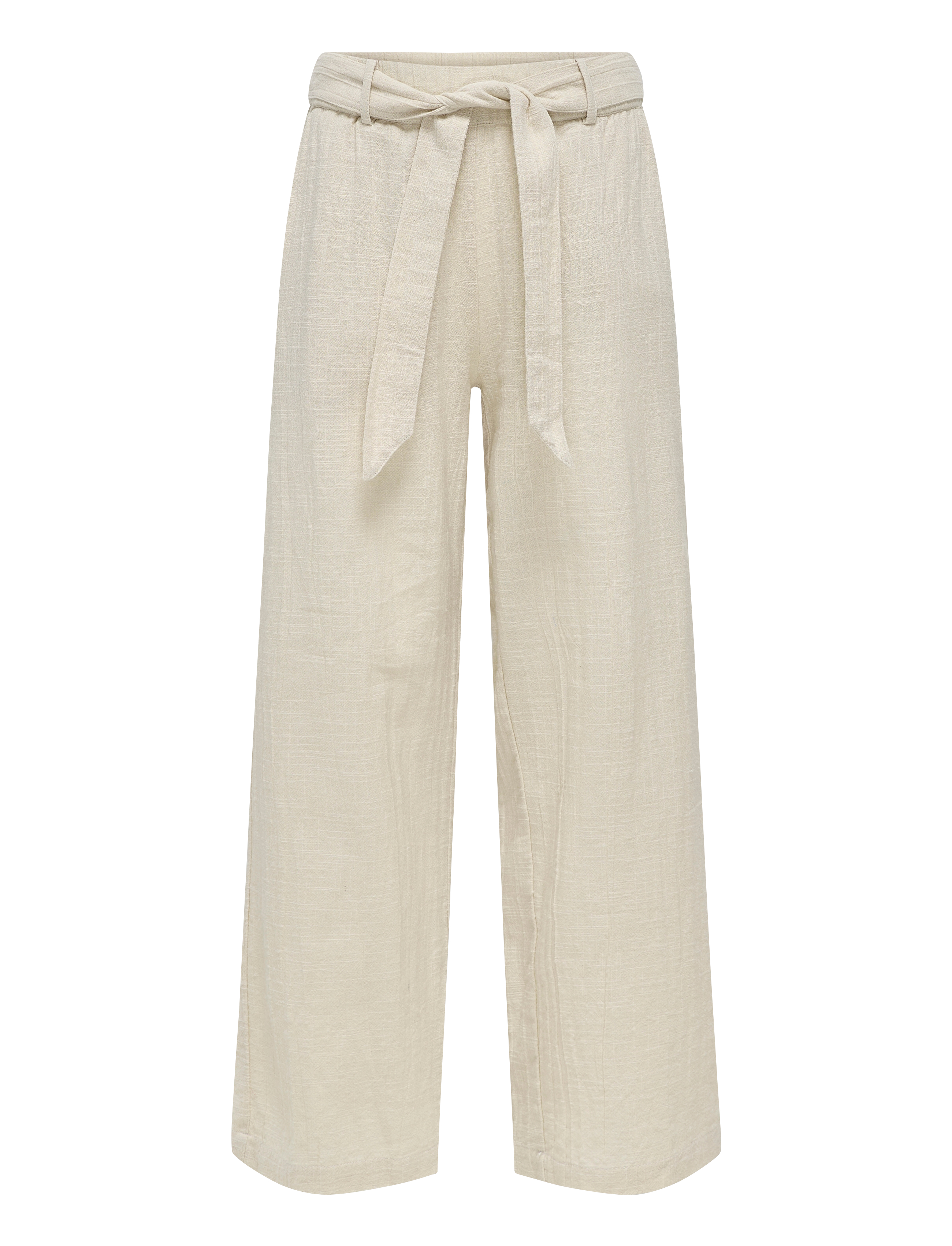 Kids Only KOGTIZANA COTTON LOOSE PANTS WVN NOOS - Bukser - PUMICE STONE / cream