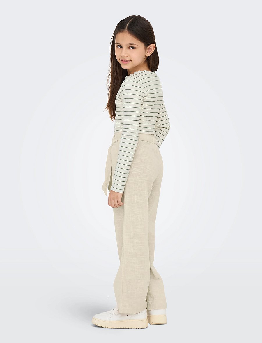 Kids Only - KOGTIZANA COTTON LOOSE PANTS WVN NOOS - byxor - pumice stone - 3