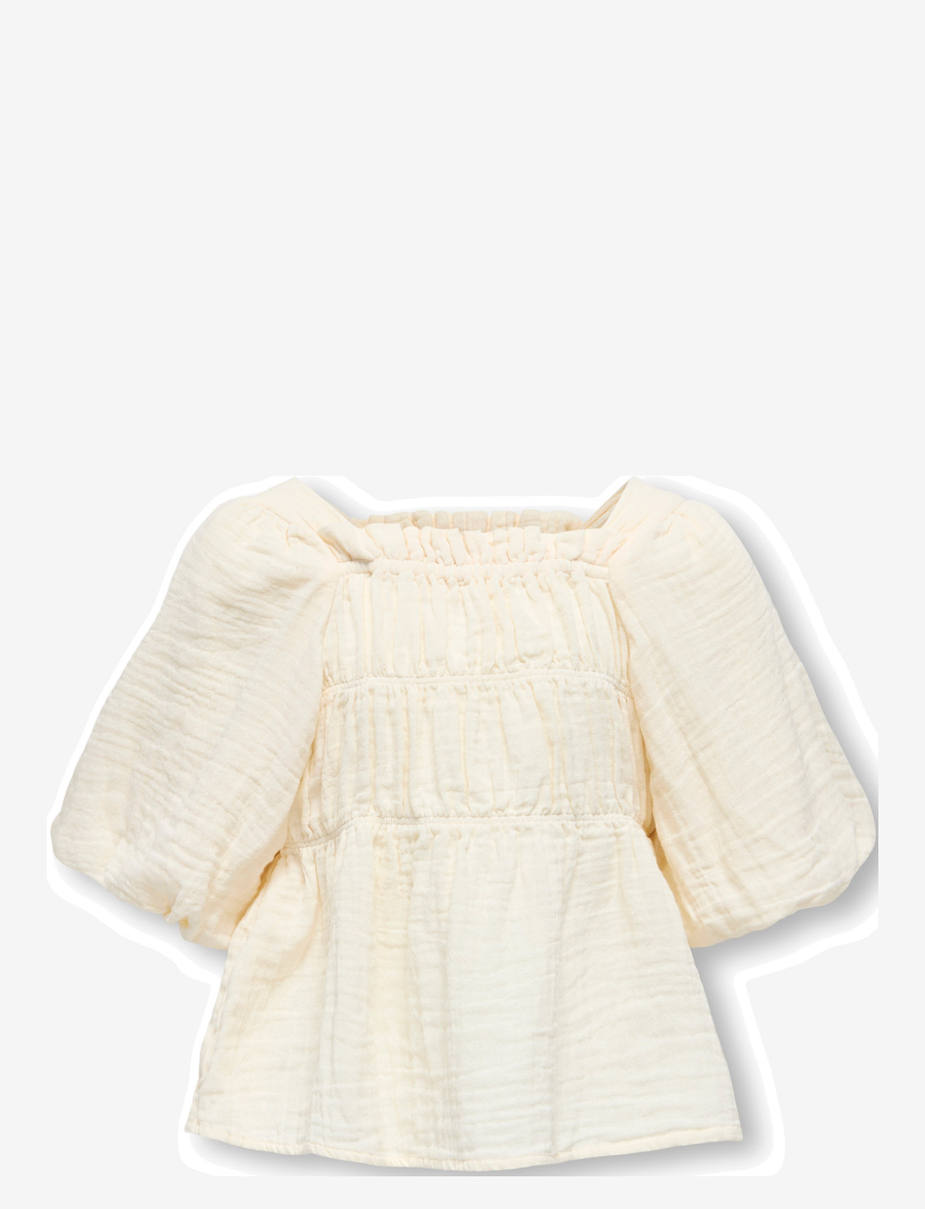 Kids Only - KOGTHYRA LIFE S/S SQUARE TOP CP WVN - bluser & tunikaer - birch - 1