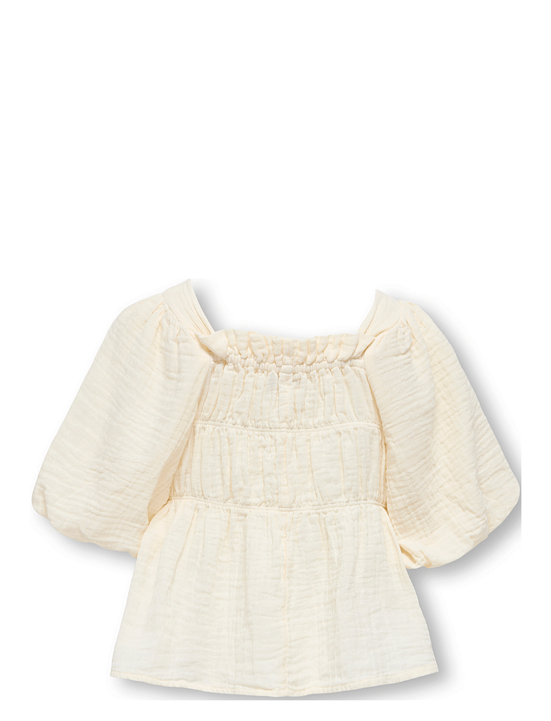 Kids Only - KOGTHYRA LIFE S/S SQUARE TOP CP WVN - blusen & tuniken - birch - 2