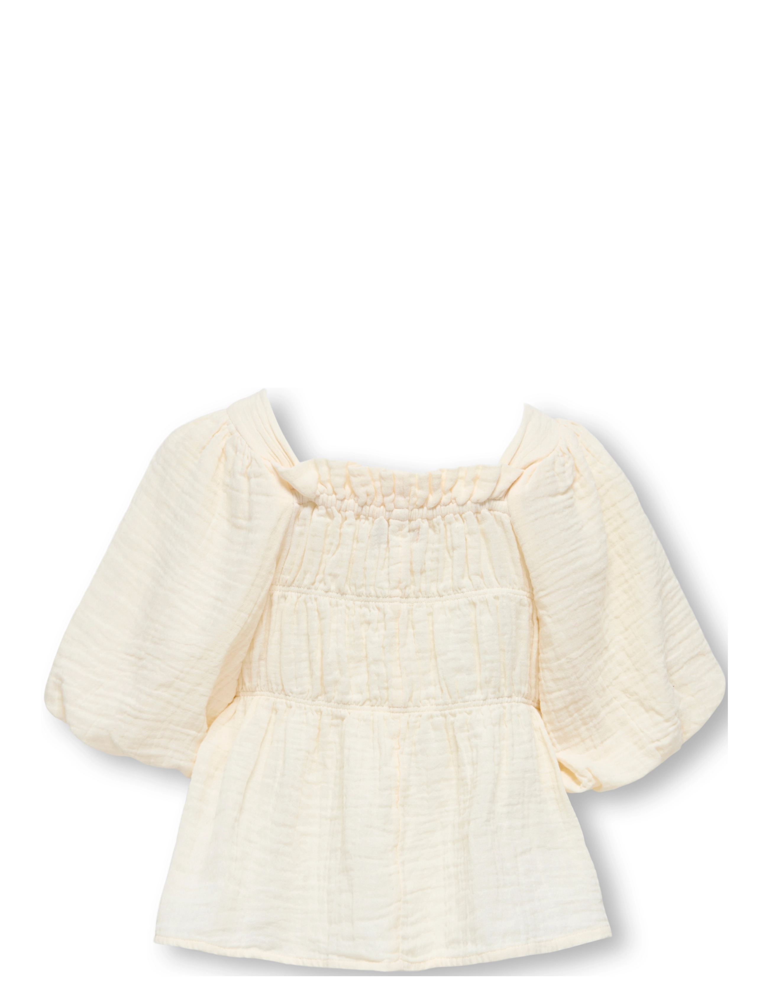 Kids Only - KOGTHYRA LIFE S/S SQUARE TOP CP WVN - puserot & tunikat - birch - 2