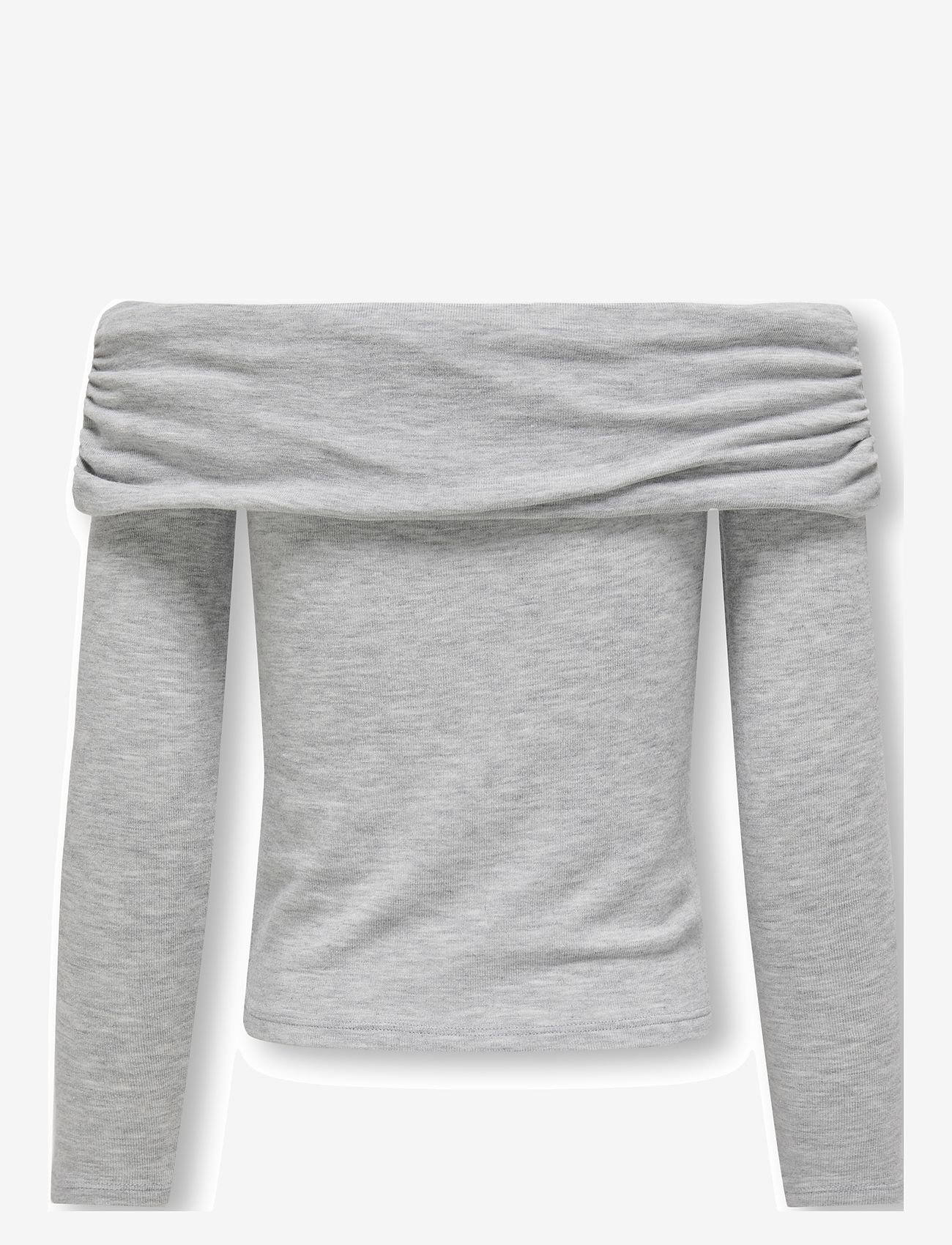 Kids Only - KOGAMOUR L/S OFFSHOULDER TOP CP JRS - light grey melange - 2