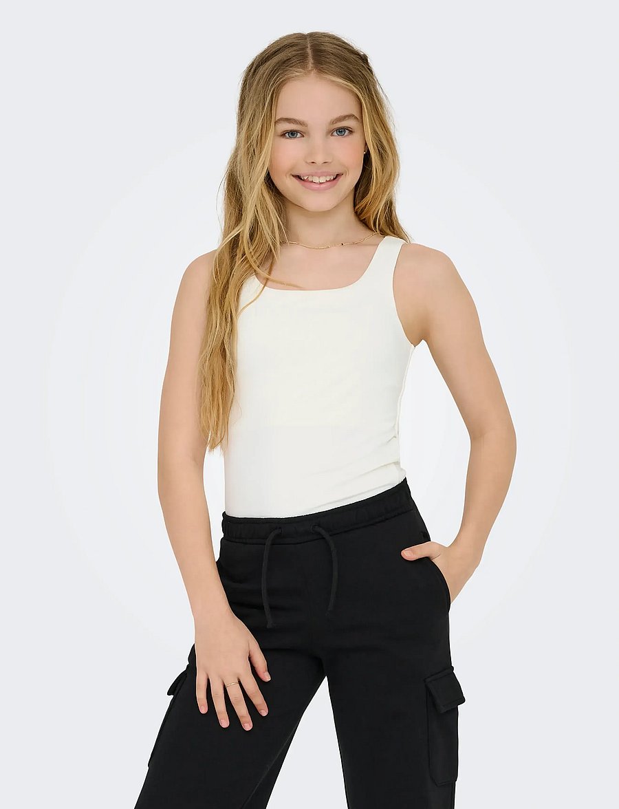 Kids Only - KOGEA S/L 2-WAYS TOP JRS NOOS - Ärmellose tops - cloud dancer - 0