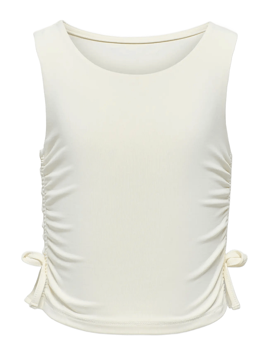 Kids Only - KOGEA S/L RUCHING TOP JRS - cloud dancer - 0