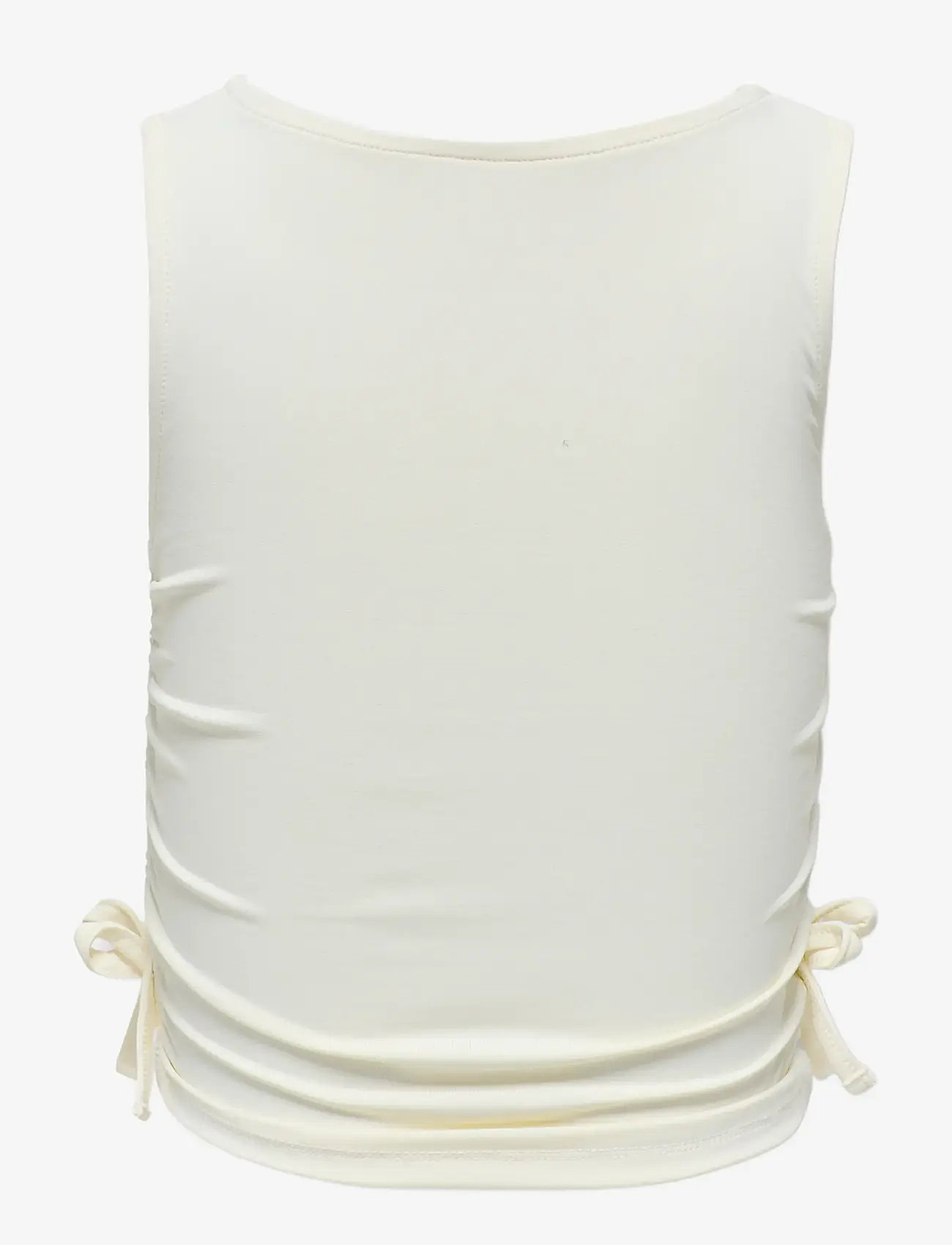 Kids Only - KOGEA S/L RUCHING TOP JRS - tanktops - cloud dancer - 1